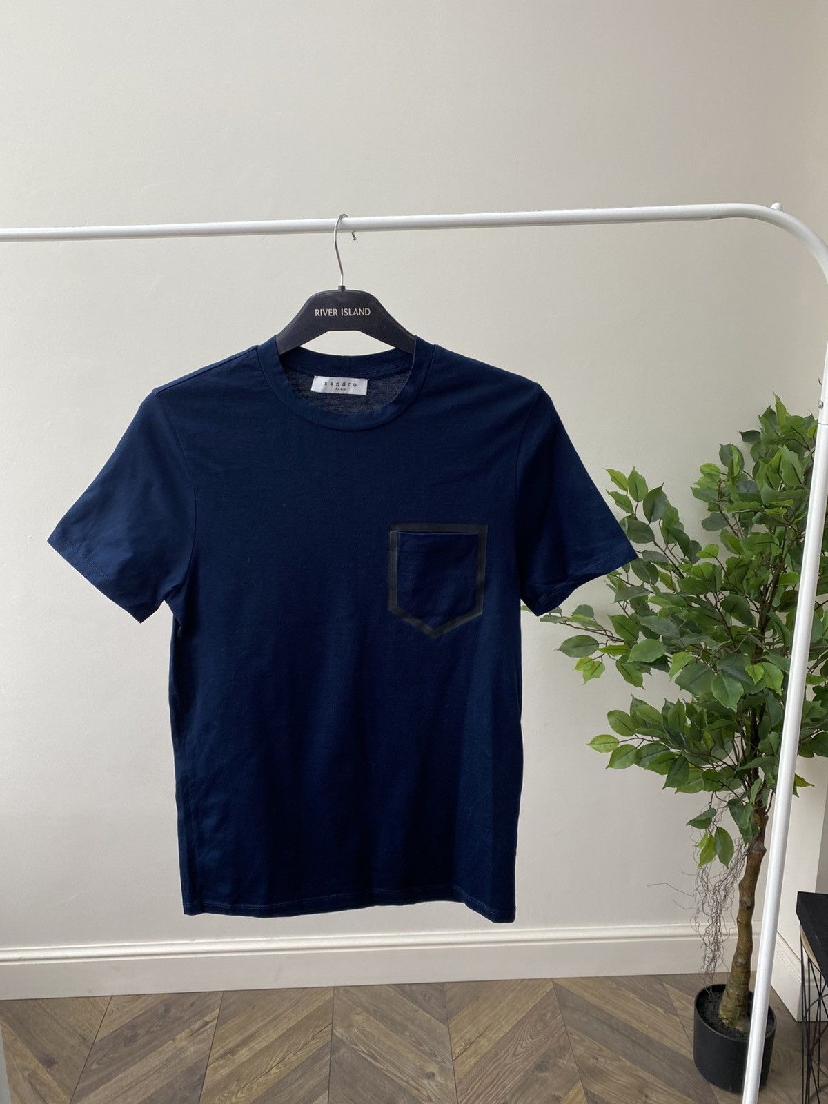Designer × Sandro × Vintage Vintage Sandro CERTIFIED LINEN T-SHIRT Size US XS / EU 42 / 0 - 3 Thumbnail