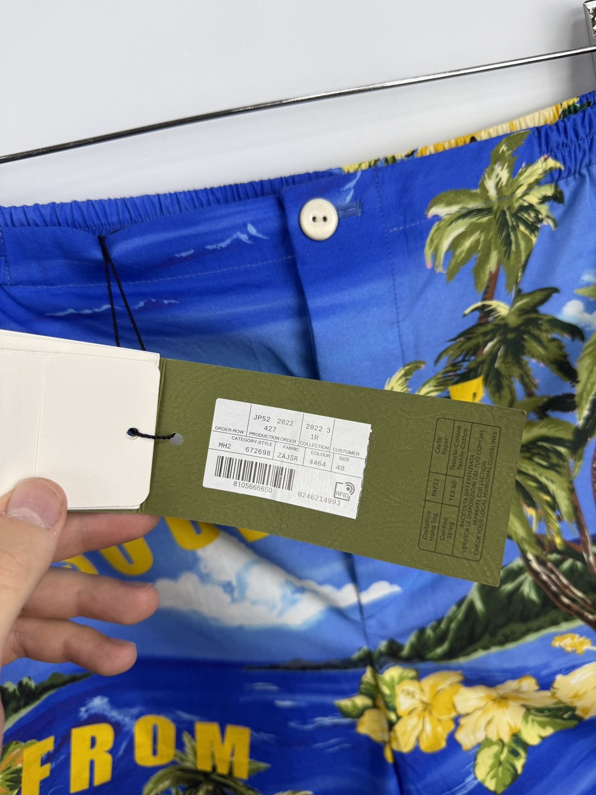 Gucci 🇮🇹 Gucci Souvenir From Los Angelis Swim High Waisted Shorts Size US 32 / EU 48 - 8 Thumbnail