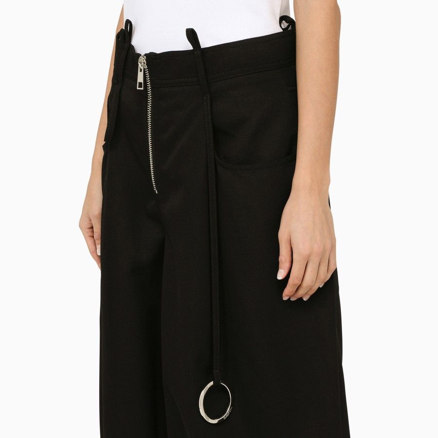 The Attico o1d2blof1024 Oversize Wool Trouser in Black Size 26" / US 2 / IT 38 - 5 Thumbnail