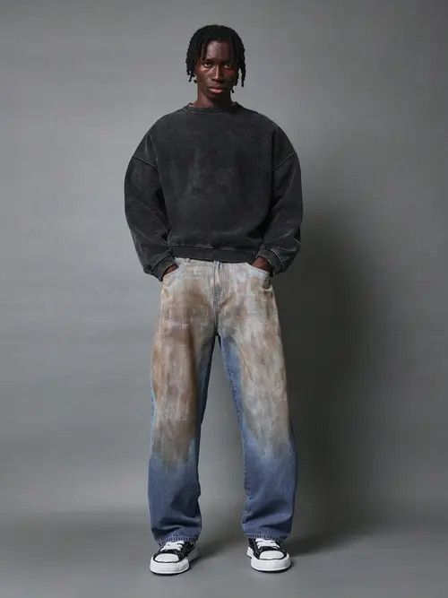Other Rust Loose fit Washed Jeans Pants Size US 33 - 4 Thumbnail