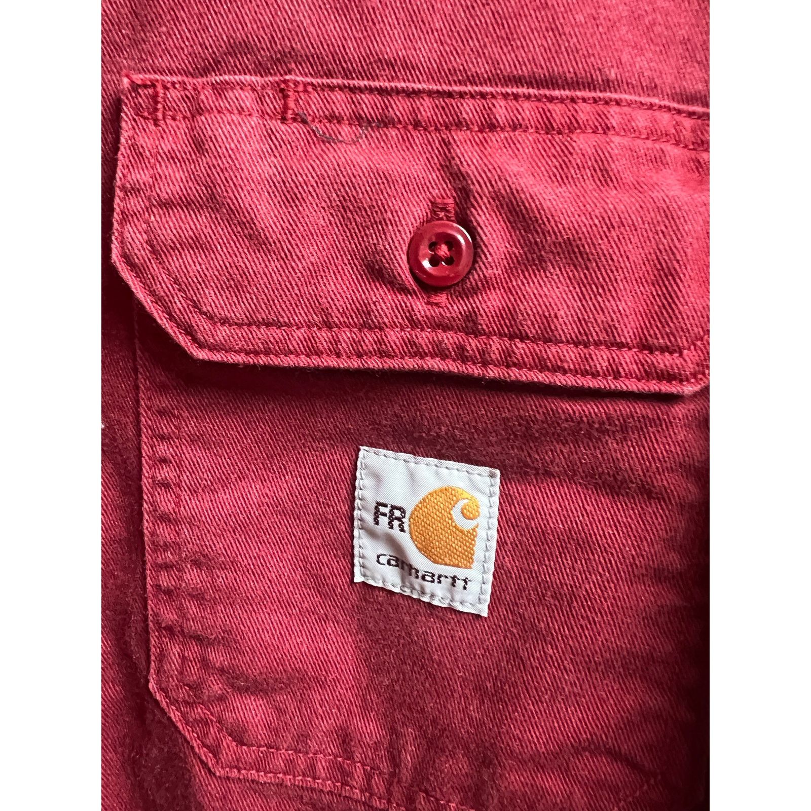 Carhartt Carhartt Flame-Resistant Classic Twill Button Down Shirt Red Size US XXL / EU 58 / 5 - 2 Thumbnail