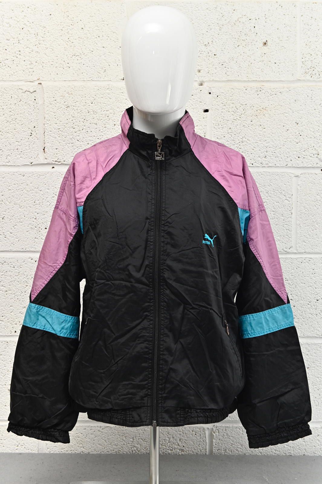 Puma Puma Vintage Sports Jacket Black Pink Womens Size S Size S / US 4 / IT 40 - 1 Thumbnail