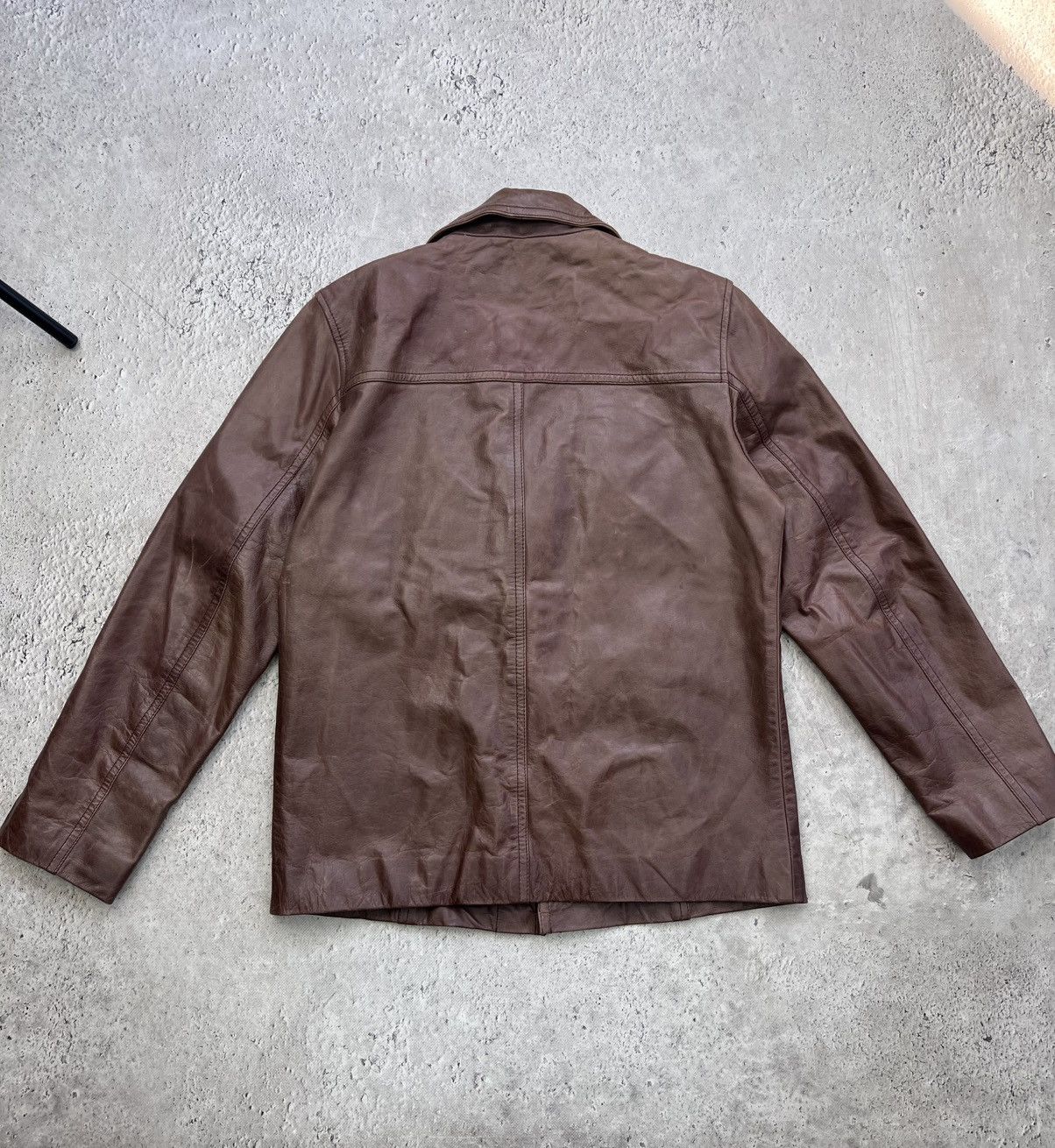 Other Cropped button up Real Leather blazer y2k Avantgarde Jacket Size US M / EU 48-50 / 2 - 8 Thumbnail