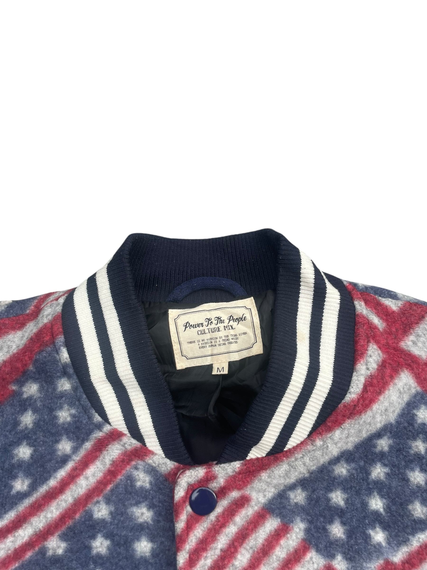 Japanese Brand Power to the People Varsity Jacket Size US M / EU 48-50 / 2 - 3 Thumbnail