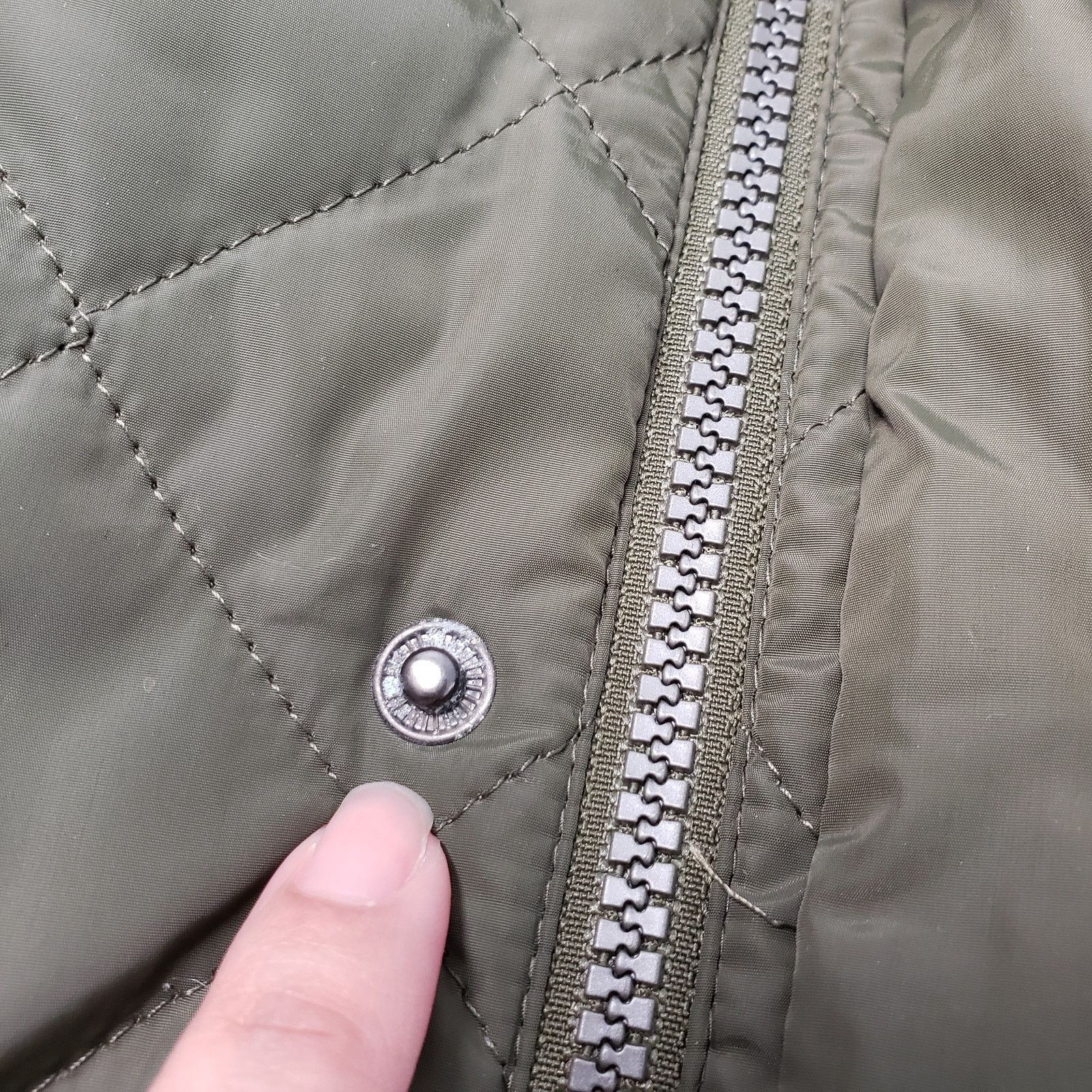 Roots Roots 73 Diamond Quilted Jacket Mens XL Olive Green Zip Size US XL / EU 56 / 4 - 9 Thumbnail