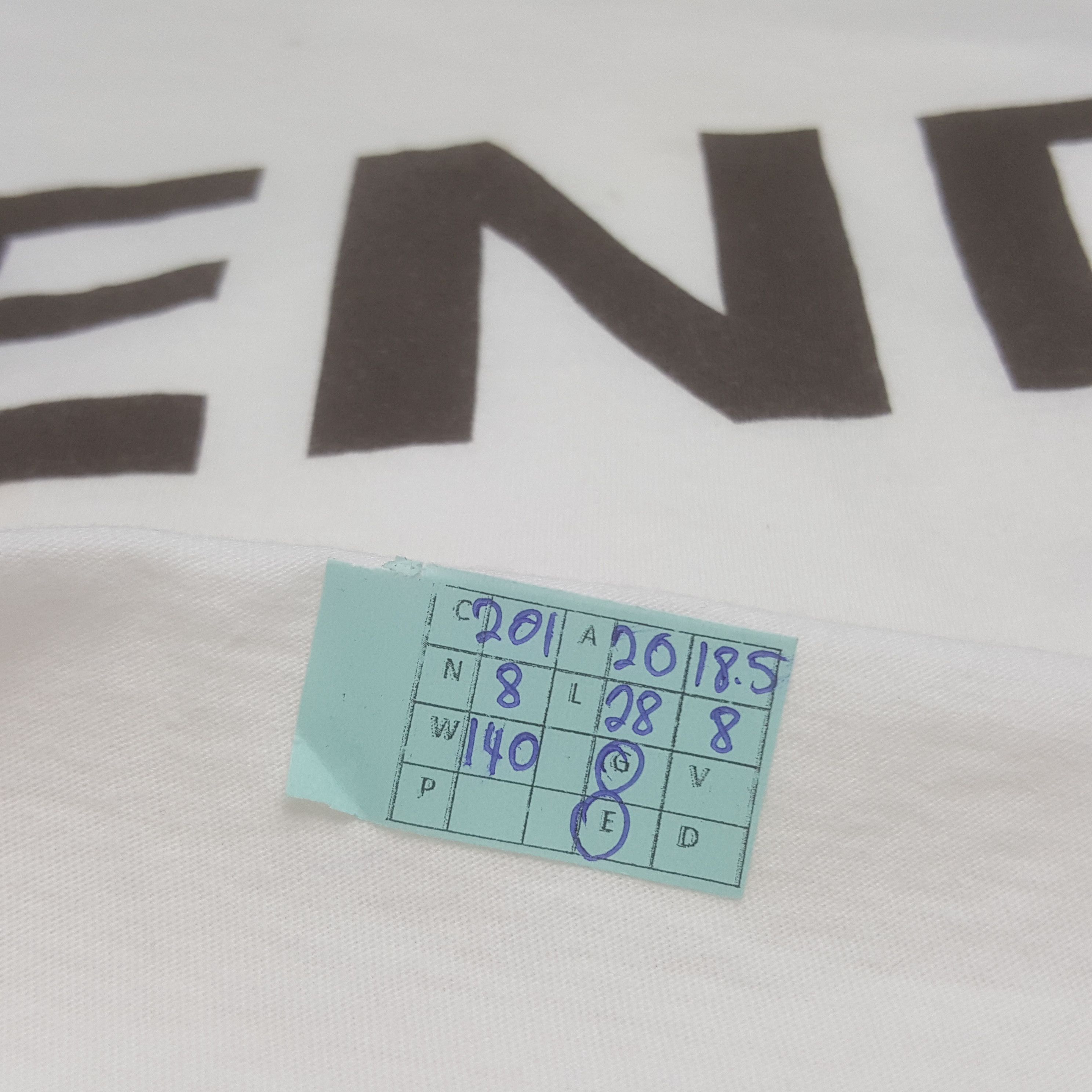 Fendi × Vintage Vintage FENDI Italian Designer Spell Out T-shirt Size US M / EU 48-50 / 2 - 6 Thumbnail