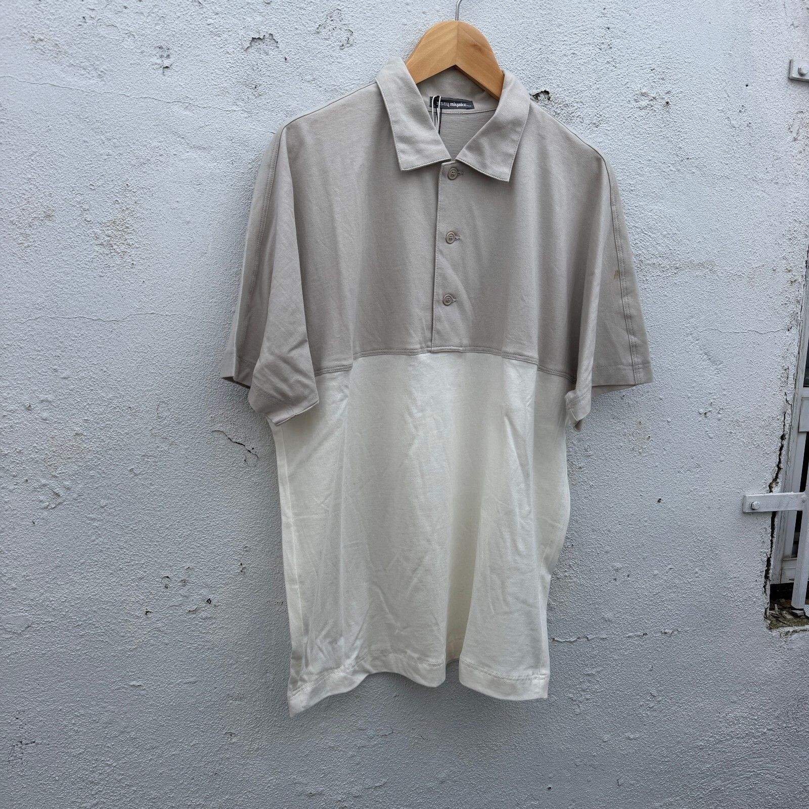 Issey Miyake Vintage 80s Issey Miyake Brush Tag Deadstock Polo Shirt Size US XL / EU 56 / 4 - 2 Thumbnail