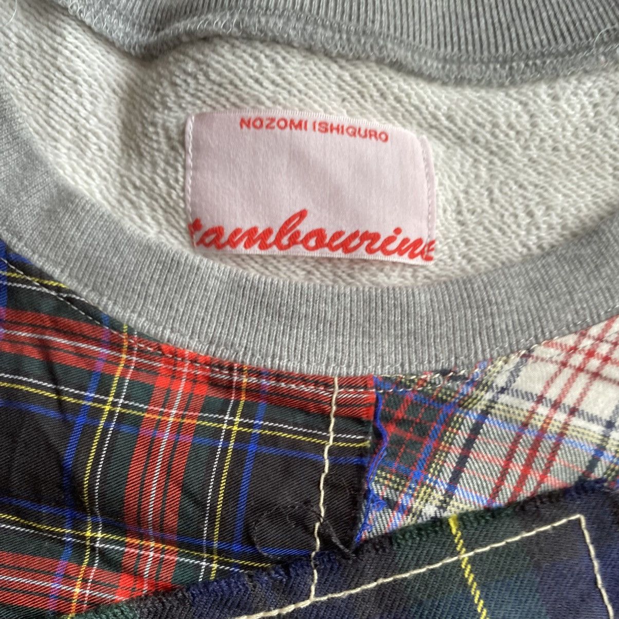 Nozomi Ishiguro 2014 Plaids Patchwork Short Sleeve Crop Sweatshirt Size US L / EU 52-54 / 3 - 6 Thumbnail
