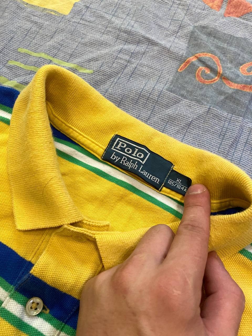 Polo Ralph Lauren T-Shirt Vintage Polo By Ralph Lauren Striped Size US XL / EU 56 / 4 - 2 Thumbnail