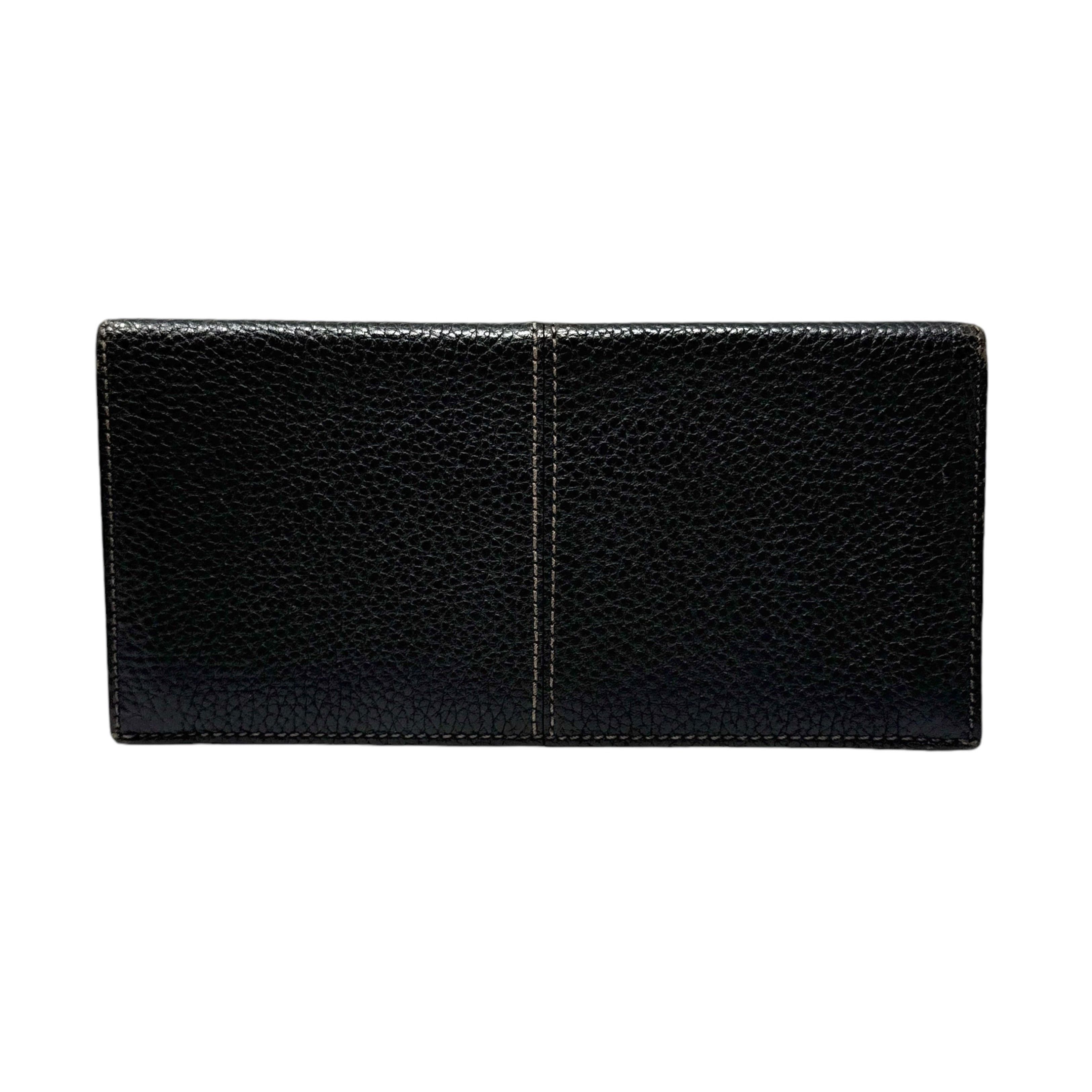 Cartier Cartier Black Sellier Embossed Leather Long Wallet Size ONE SIZE - 2 Thumbnail
