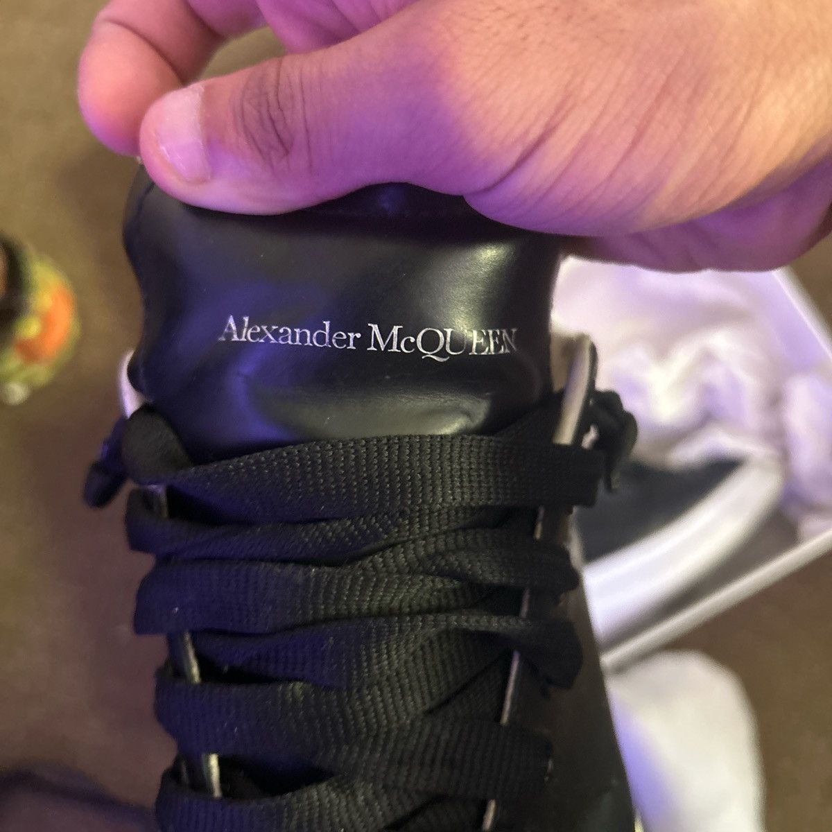 Alexander McQueen Alexander Mcqueens Black and white with Diamonds Size US 10 / EU 43 - 3 Thumbnail