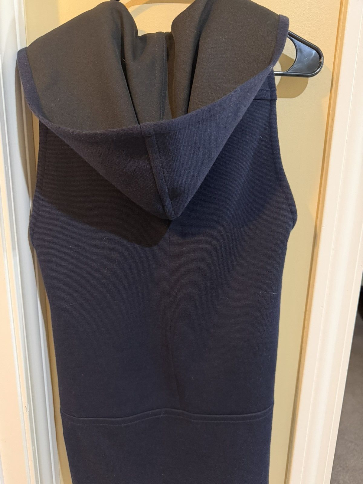 Lacoste Vintage Women’s Longline Hooded Tailored Vest Size L / US 10 / IT 46 - 4 Thumbnail