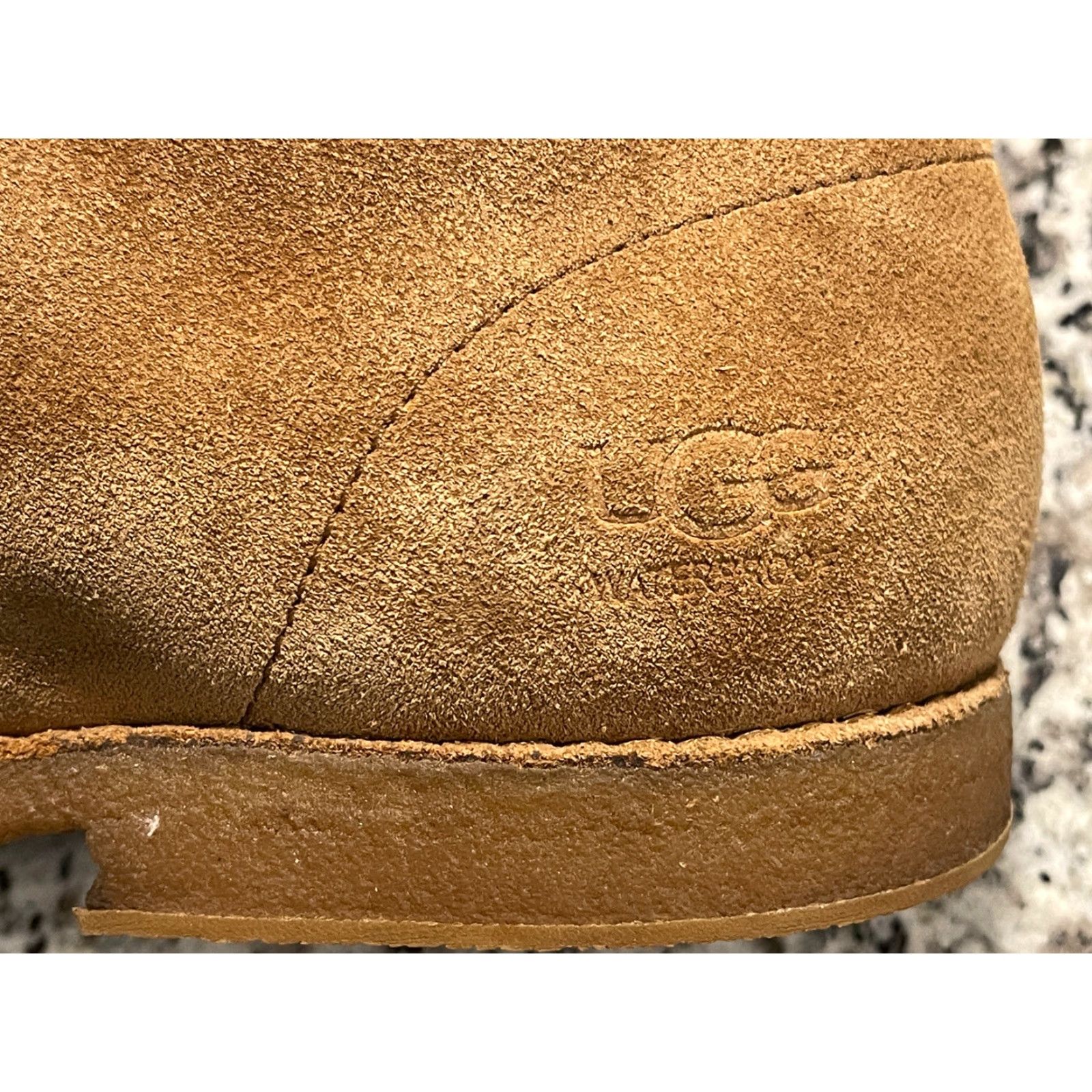 Ugg UGG Boots Chukka Leather Suede Lace Up Leighton Waterproof Cushioned Hiking Workwear Chestnut 11 Mens Size 11 M Size US 11 / EU 44 - 2 Thumbnail