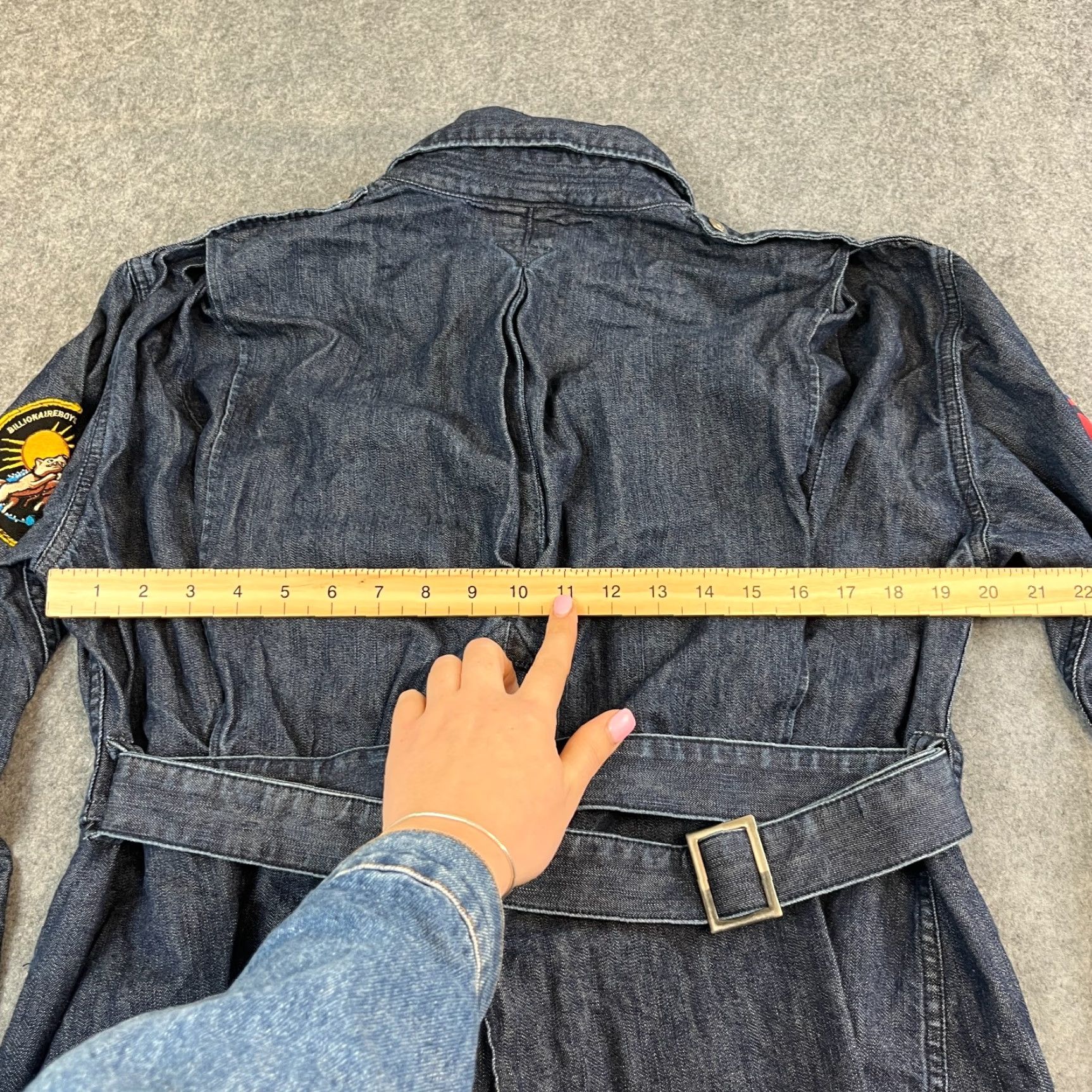 Billionaire Boys Club Billionaire Boys Club Mens Denim Jacket Large Military Style Patches Japan Made Jacket Size US L / EU 52-54 / 3 - 4 Thumbnail