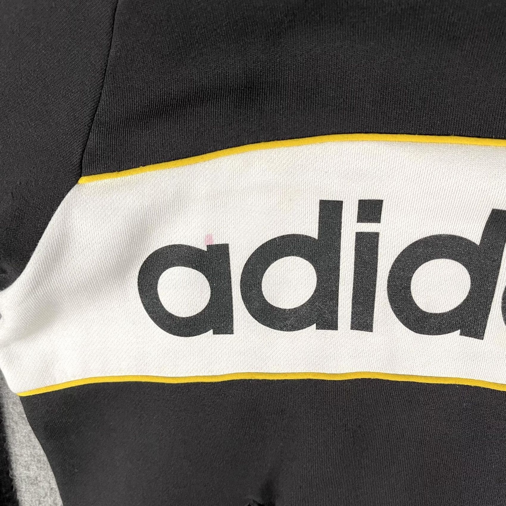 Adidas Adidas Originals Hoodie Mens Large Black Trefoil Logo Pullover Fleece Stripe Size US L / EU 52-54 / 3 - 7 Thumbnail