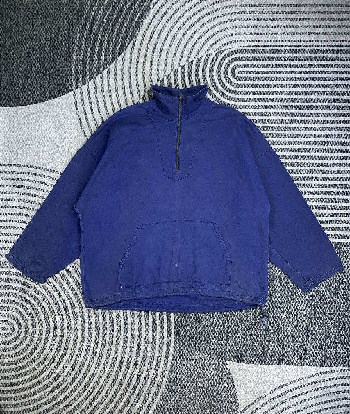 Japanese Brand Vintage Drowning Double Pocket Halfzip Sweatshirt Size US XL / EU 56 / 4 - 1 Thumbnail