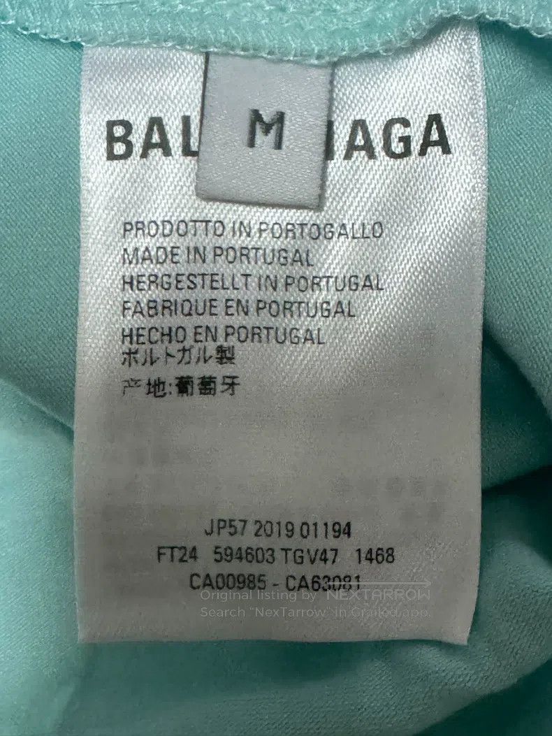 Balenciaga Balenciaga Front Letter Wheat Crown Short Sleeve T-Shirt R Size US M / EU 48-50 / 2 - 4 Thumbnail