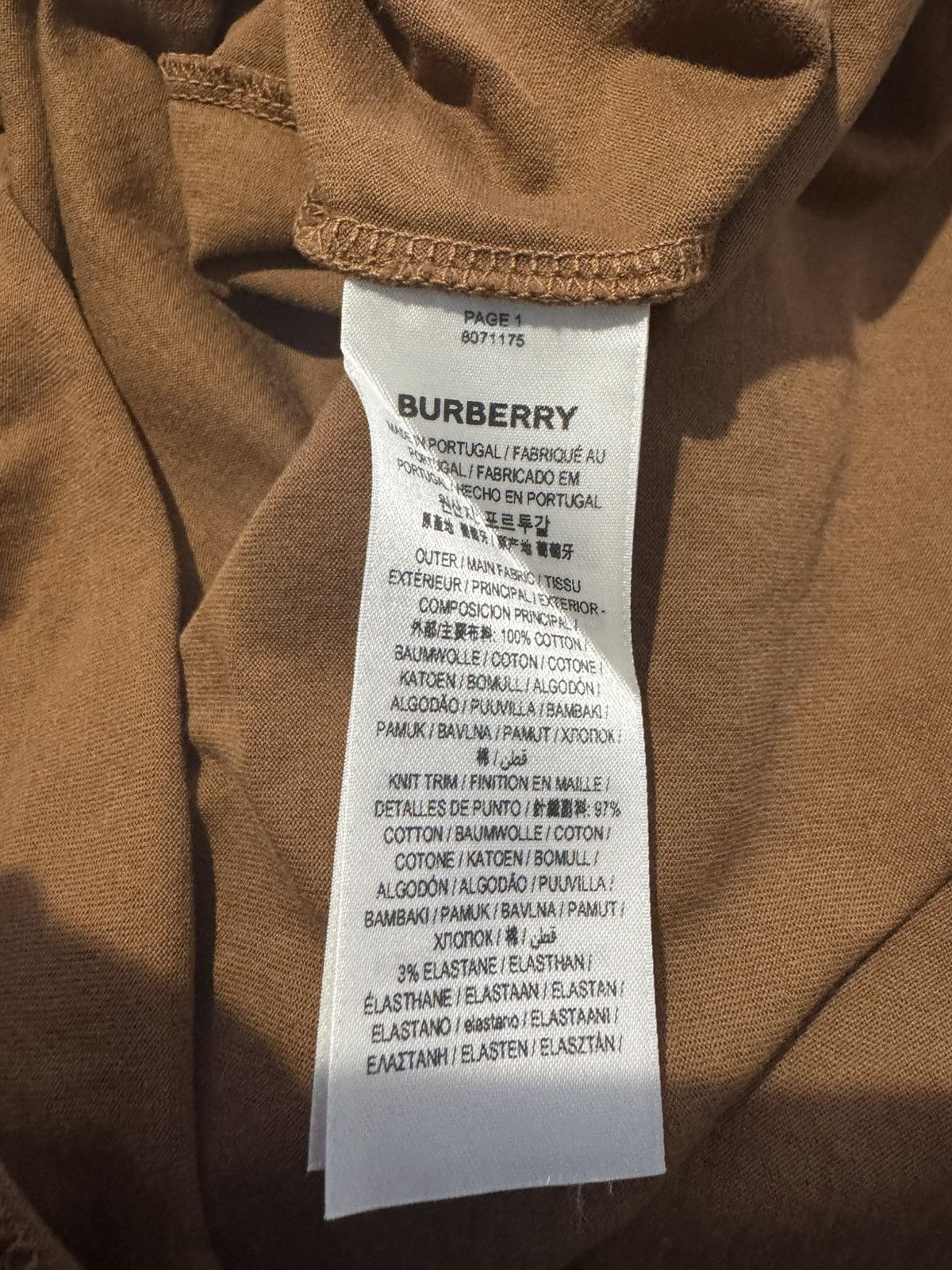 Burberry Burberry Chequered Crest Tee Size US L / EU 52-54 / 3 - 4 Thumbnail