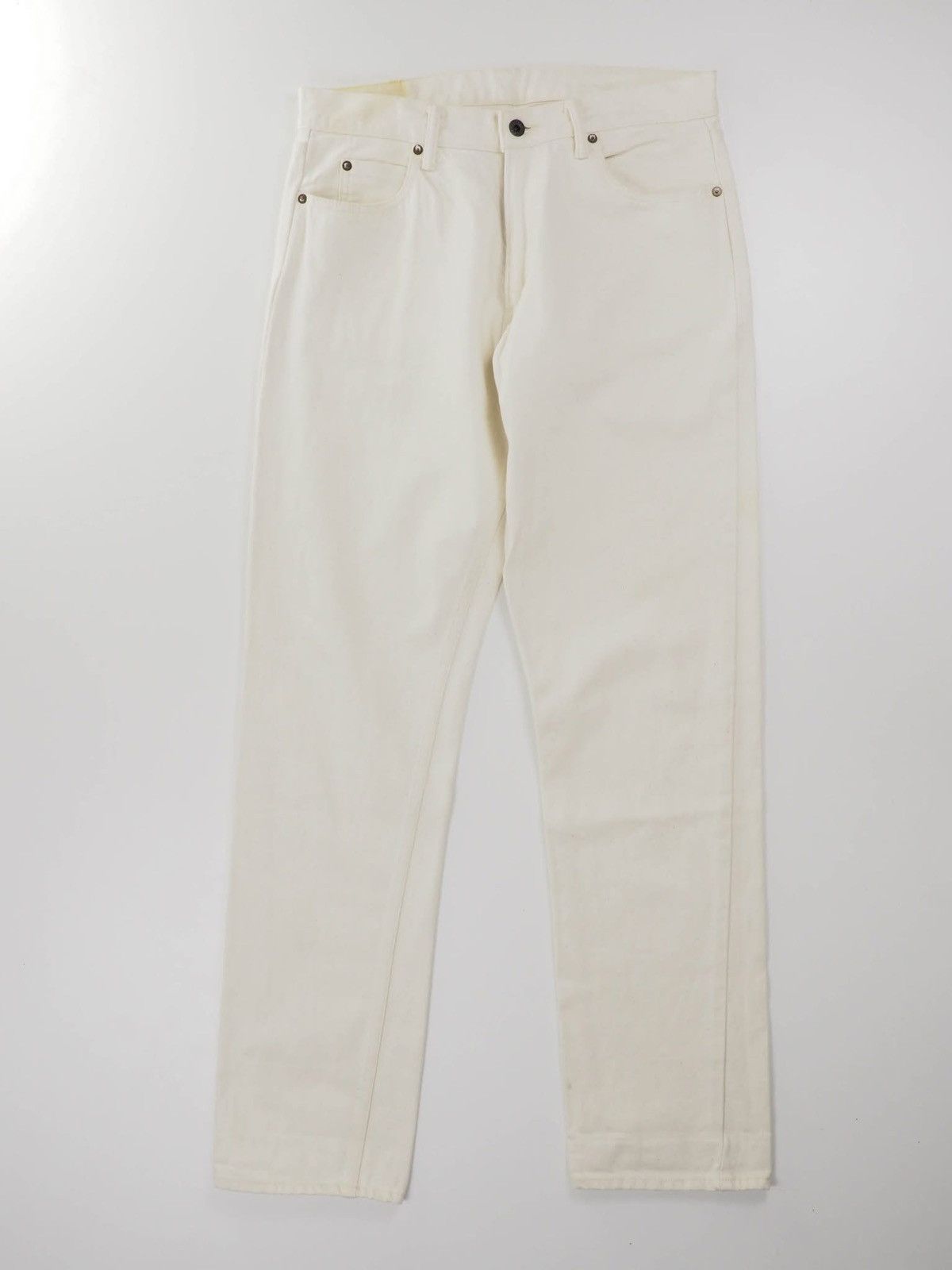 BLACK SIGN Black sign white denim jean Size US 33 - 1 Thumbnail