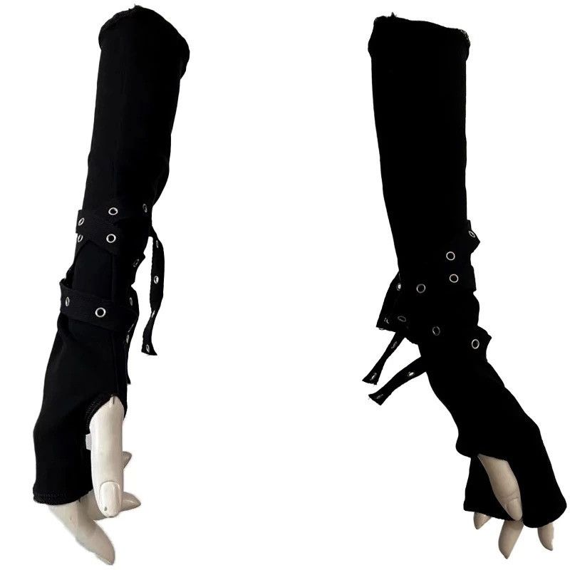 Designer Wrist Mitten Half Finger Gloves Size ONE SIZE - 4 Thumbnail