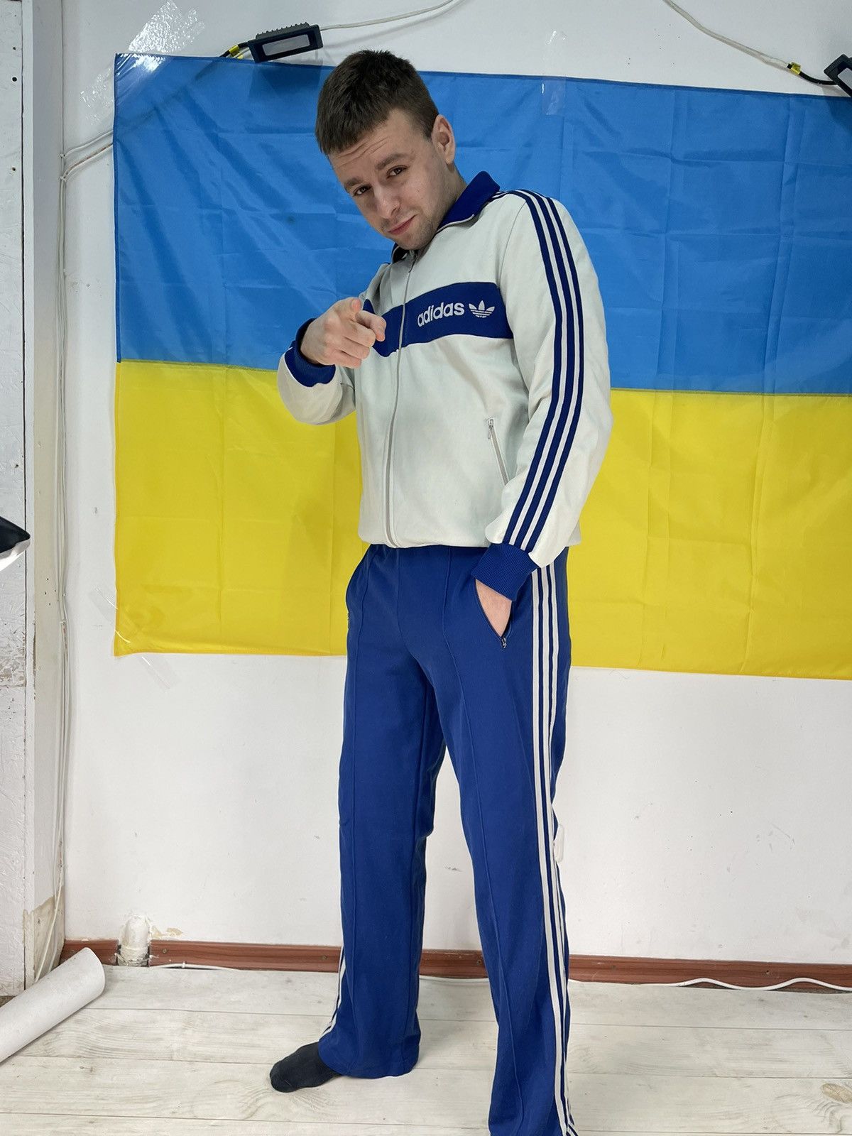 Vintage Adidas Made In Yugoslavia Tracksuit Jacket Pants 80s