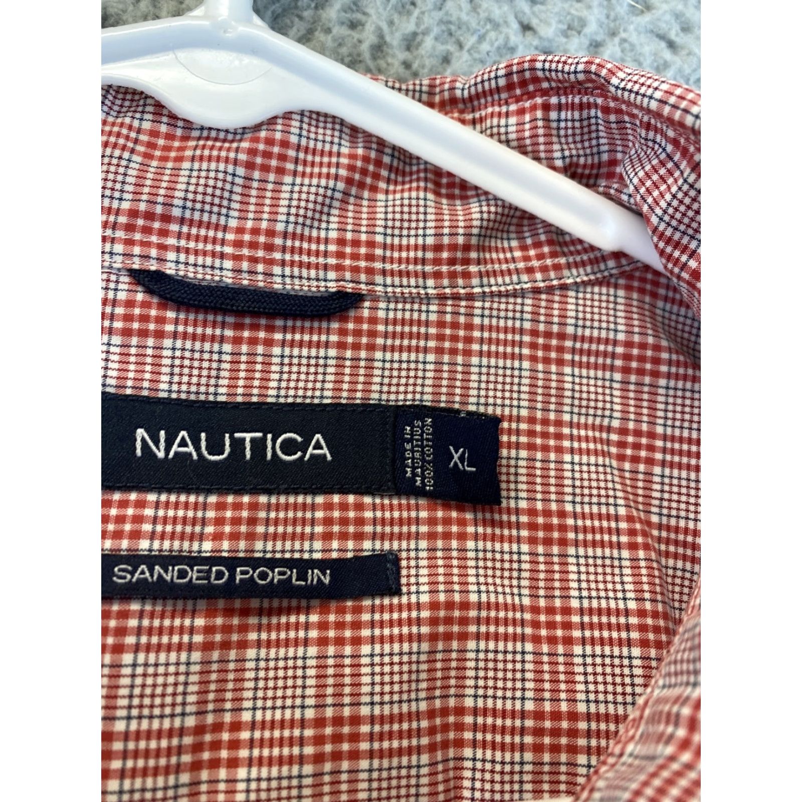 Nautica Vintage Nautica Shirt Mens XL Button-Down Plaid Shirt 91-24 Button Up Collared Cotton Red Woven Navy? Size US XL / EU 56 / 4 - 6 Thumbnail