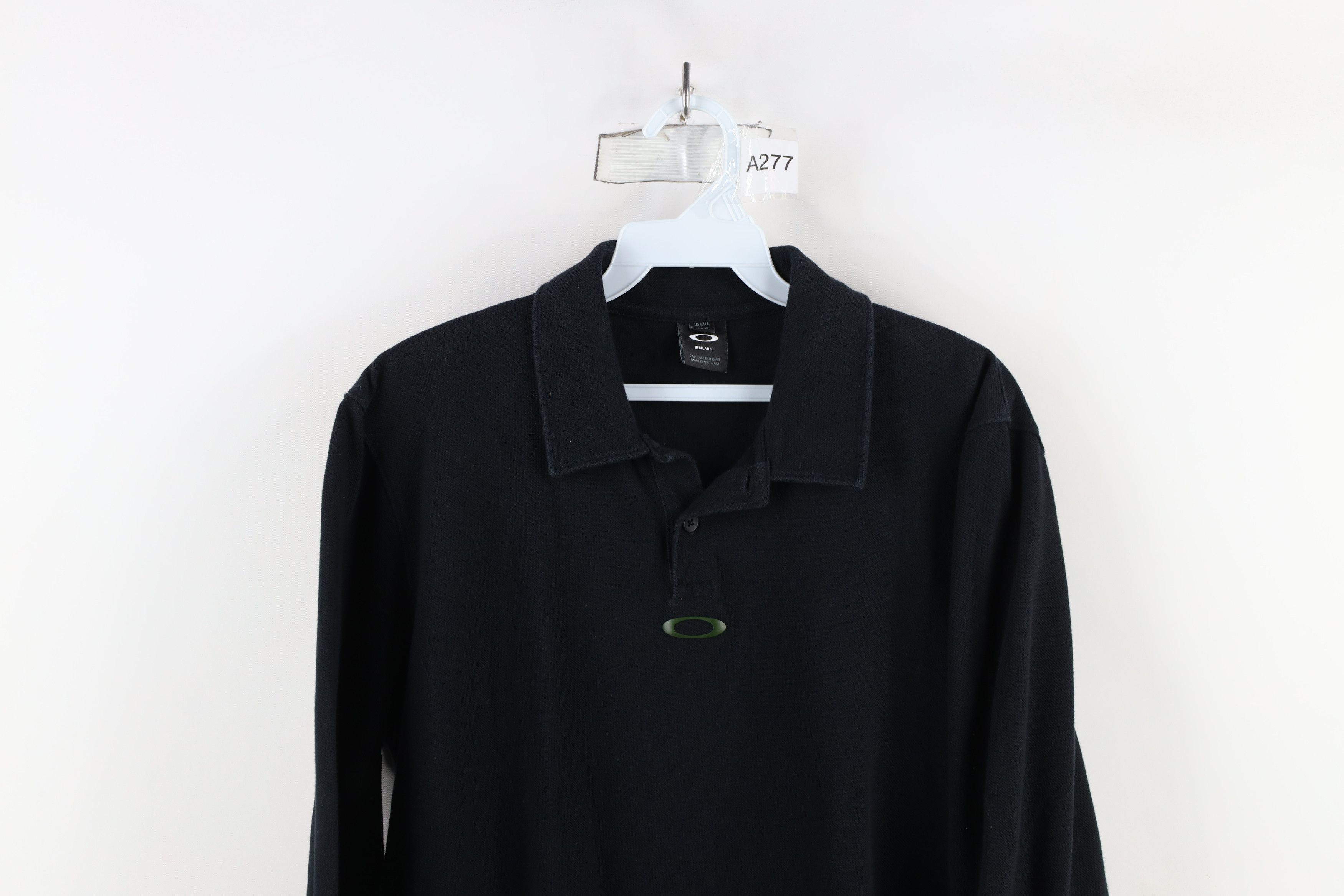 Oakley × Vintage Vintage Y2K Oakley O Logo Thermal Knit Long Sleeve Polo Size US L / EU 52-54 / 3 - 2 Thumbnail