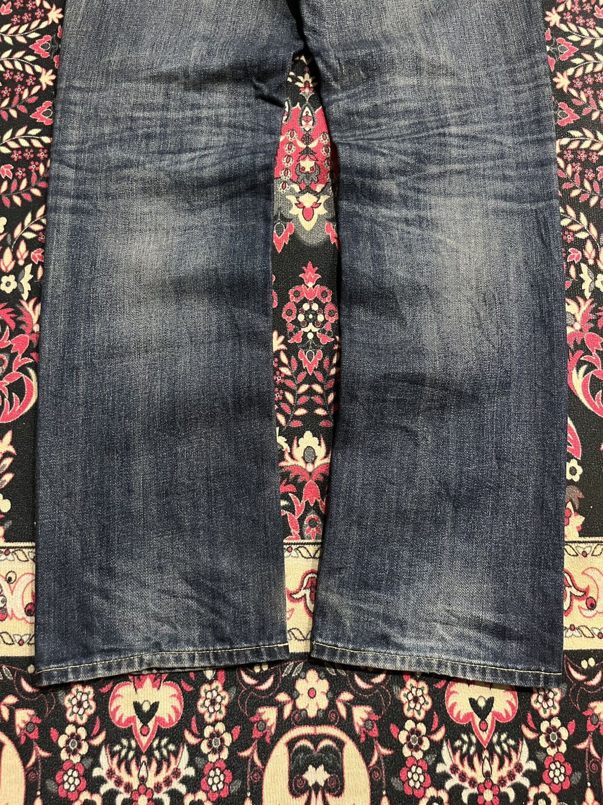 Uniqlo Vintage Uniqlo Dark Blue Washed Straight Leg Jeans Size US 32 / EU 48 - 10 Thumbnail