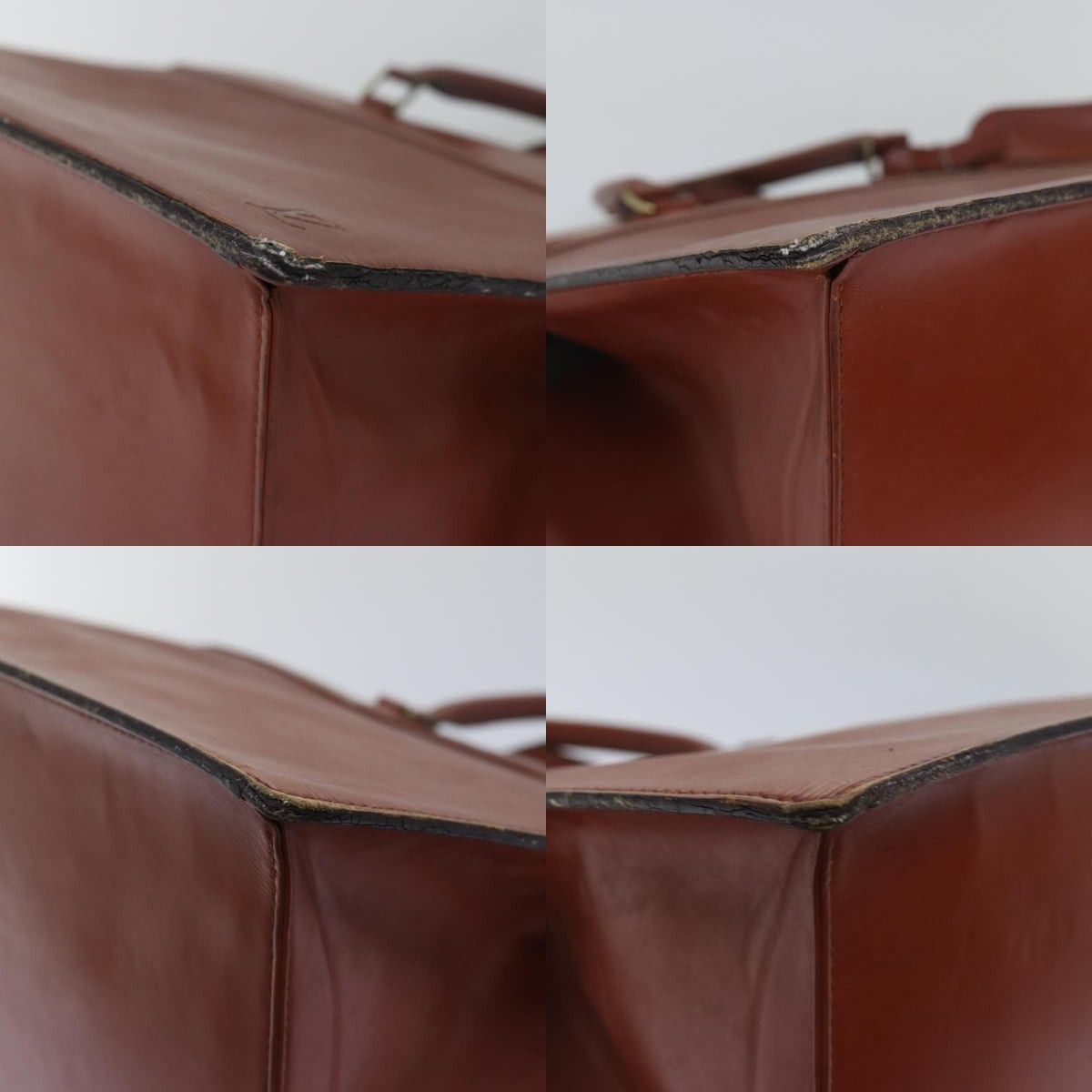 Louis Vuitton LOUIS VUITTON Epi Riviera Hand Bag Brown M48183 Size ONE SIZE - 10 Thumbnail