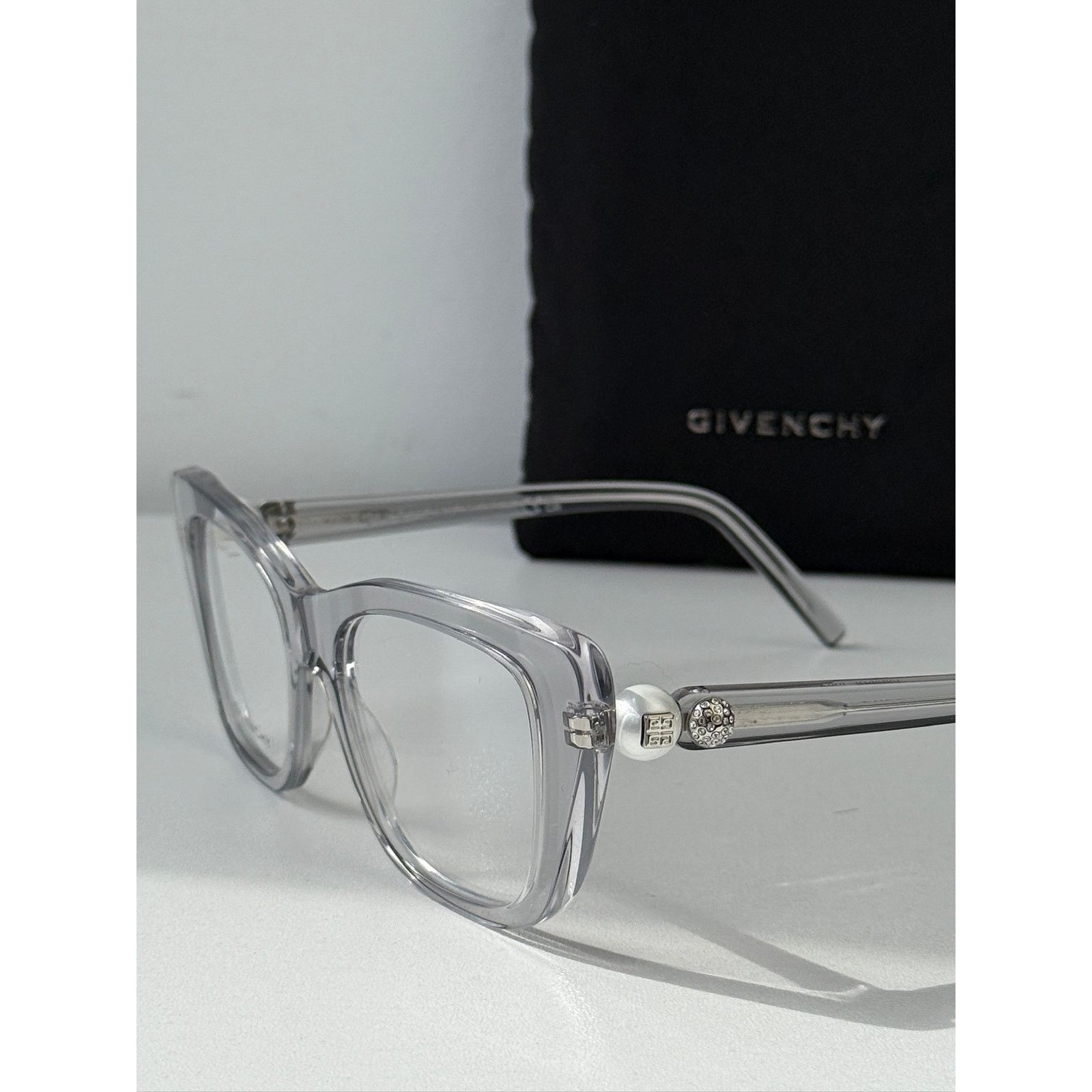 Givenchy NEW Givenchy GV50047I Cat Eye Pearl Crystal Grey Frames Size ONE SIZE - 6 Thumbnail