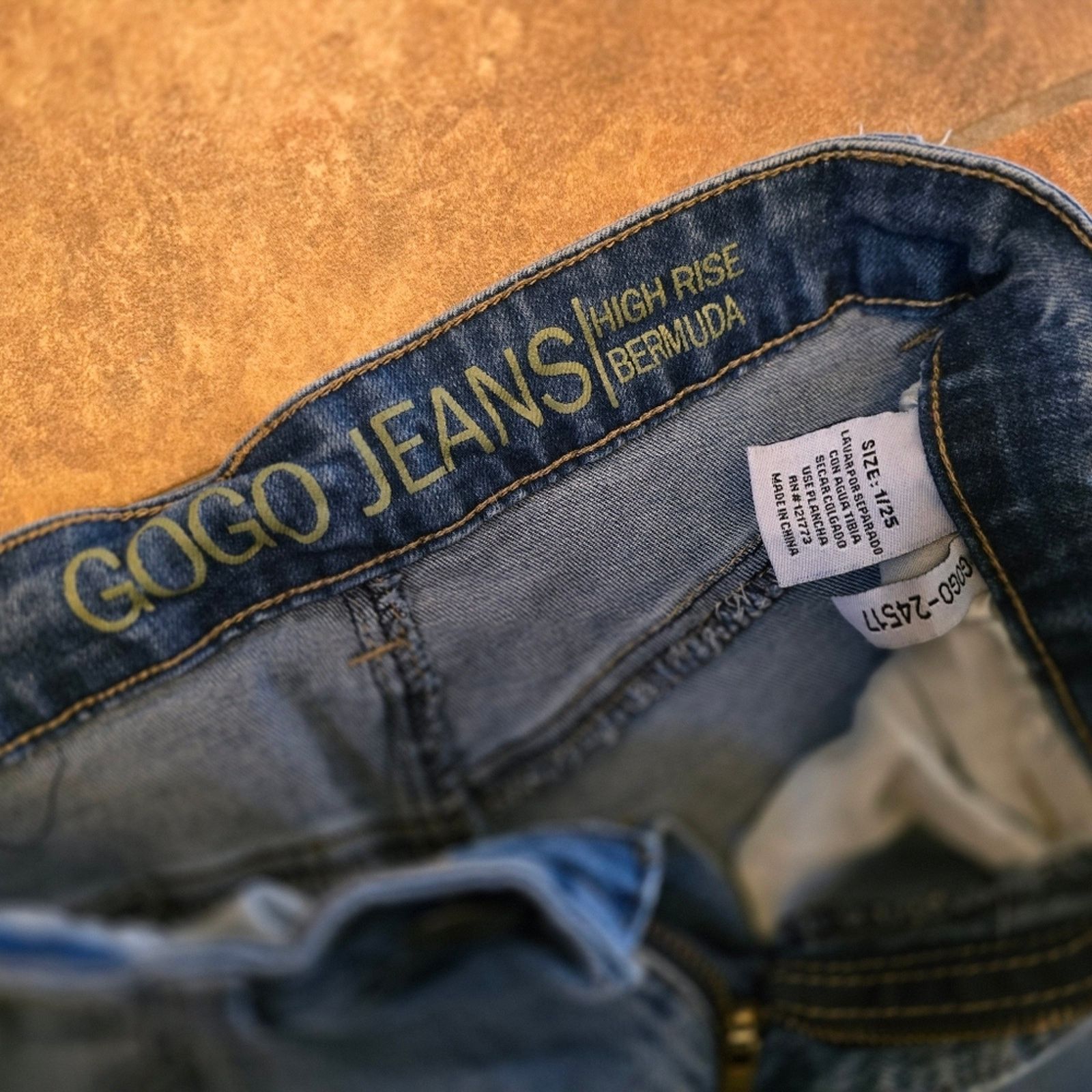 Other Denim Distressed | GOGO | High Rise Jean Bermuda Size 25" / US 0 / IT 36 - 3 Thumbnail
