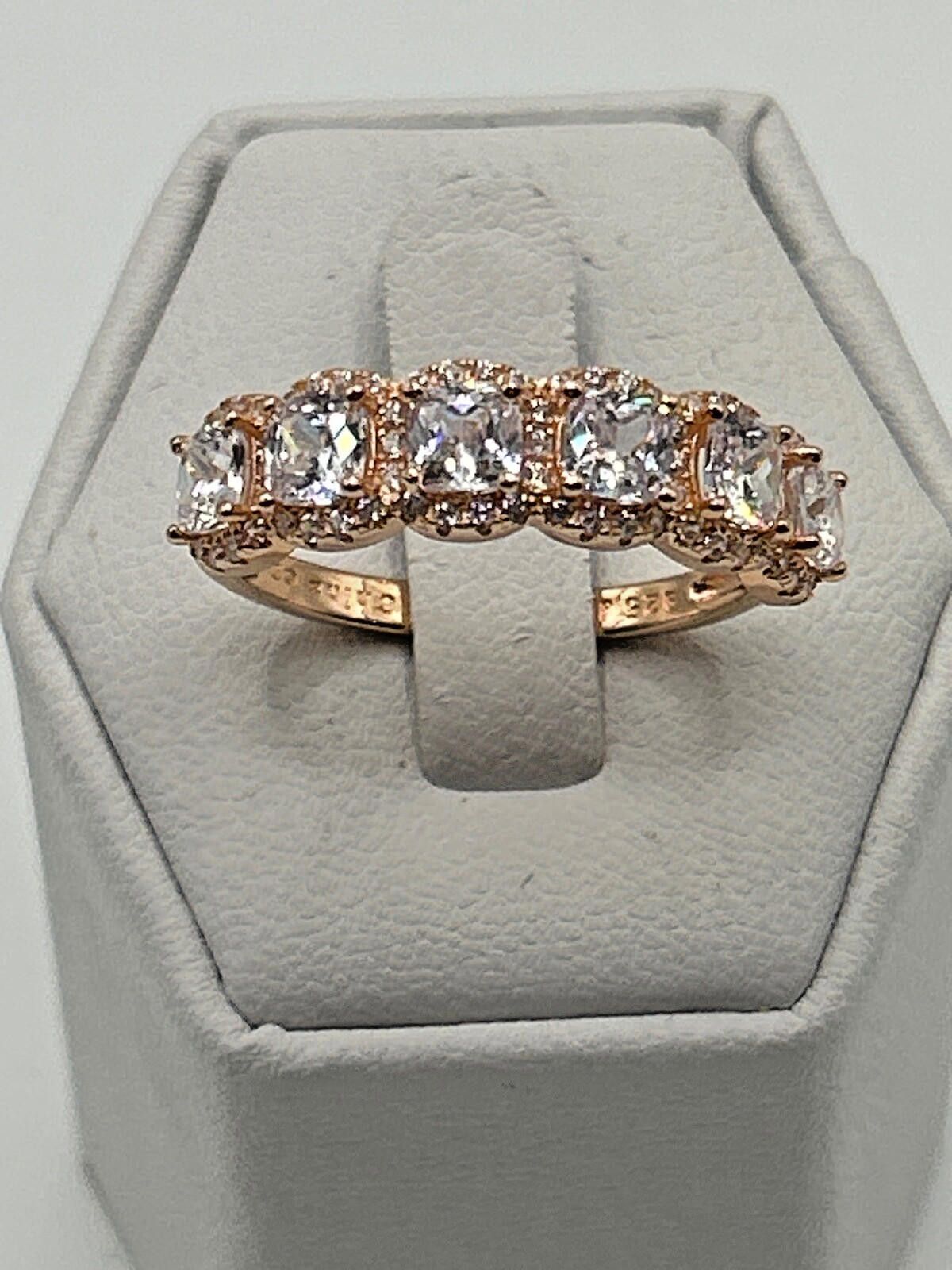 Sterling Silver 925 Vintage Sterling Silver Ring Size 9.75 Rose Gold Size ONE SIZE - 2 Thumbnail