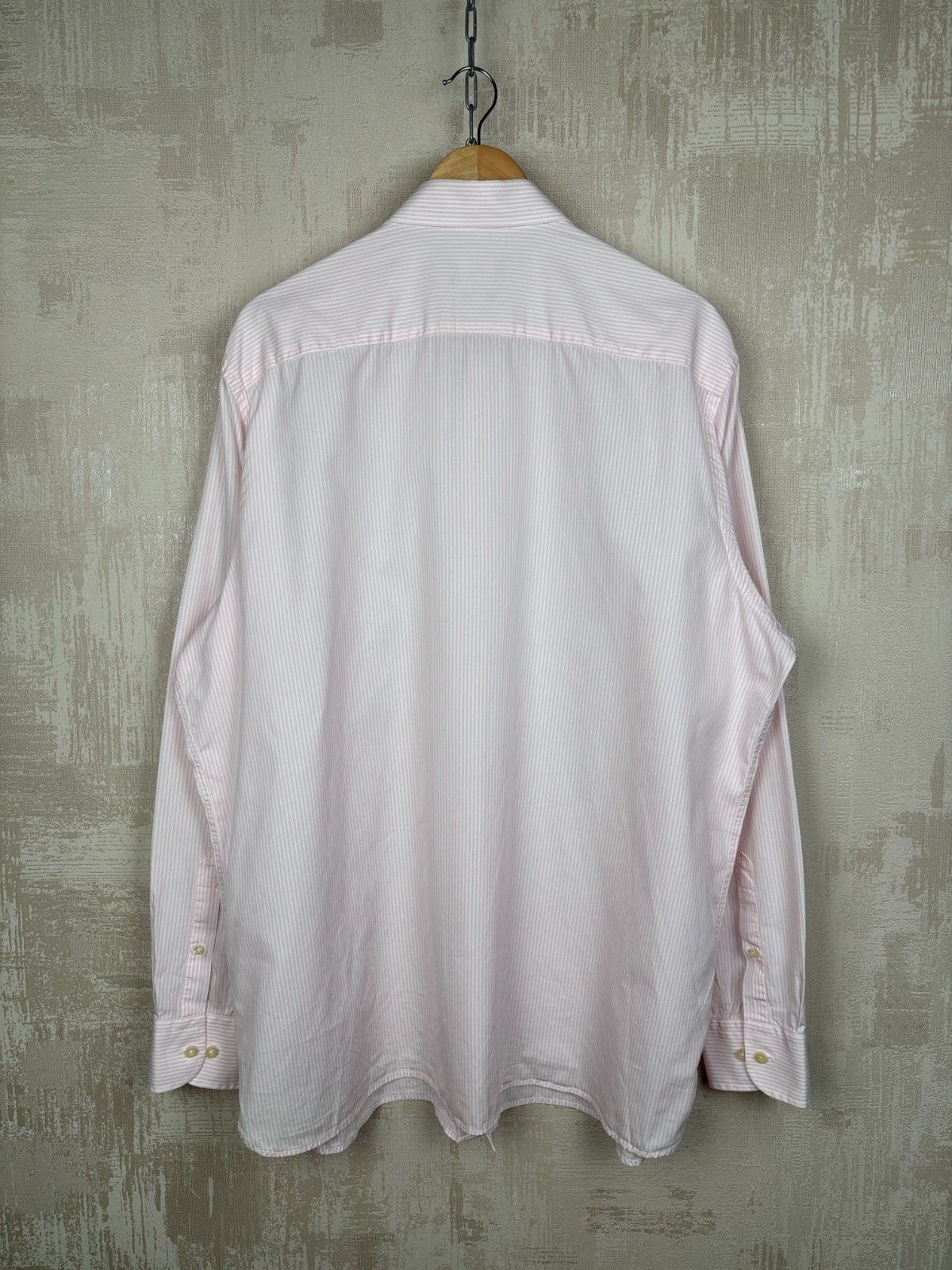 Hackett Hackett London Long Sleeve Striped Shirt Classic Fit Size US XXL / EU 58 / 5 - 13 Thumbnail