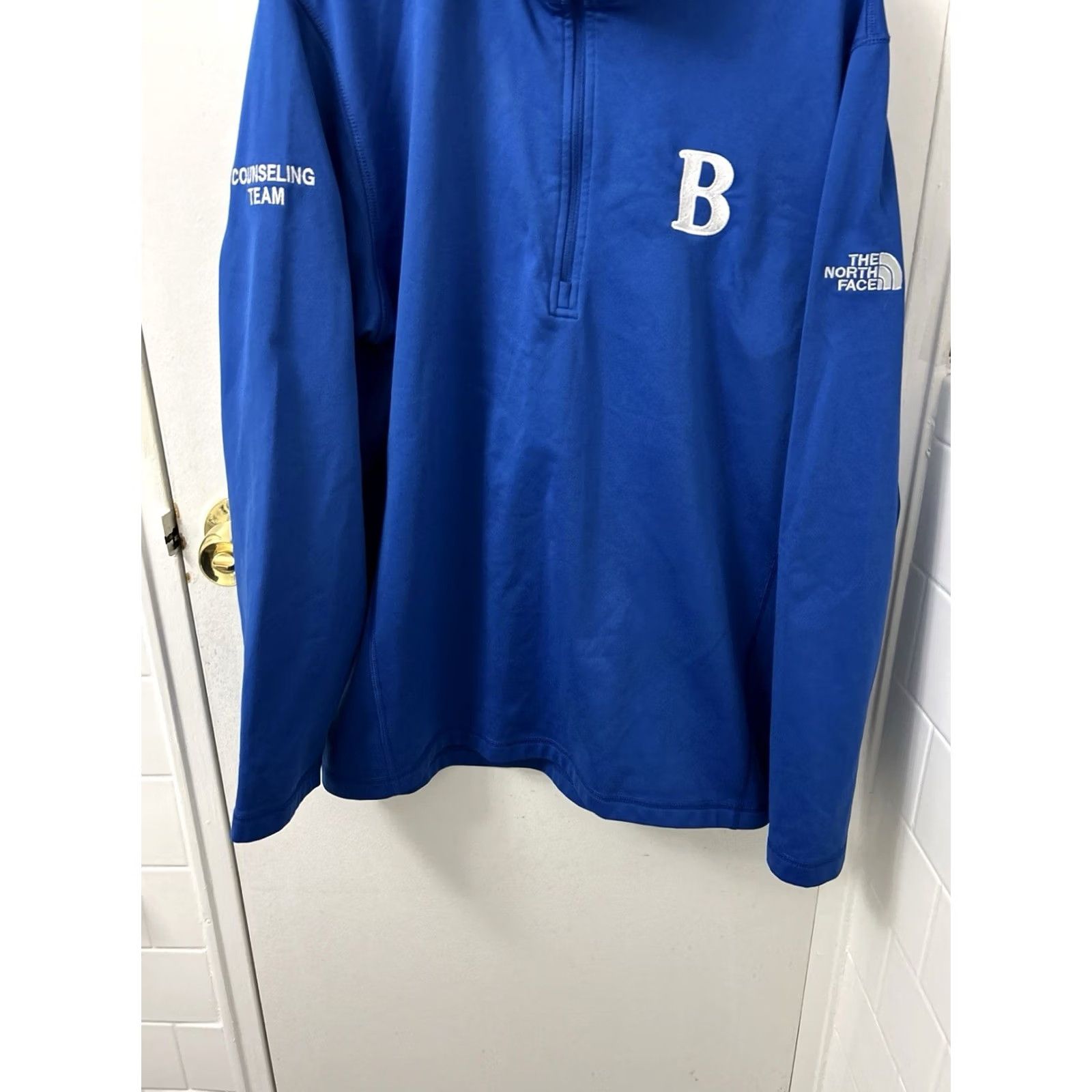 The North Face The North Face 1/4 Zip Mens Size Large Blue Pullover Sweatshirt Long Sleeve Size US L / EU 52-54 / 3 - 3 Thumbnail