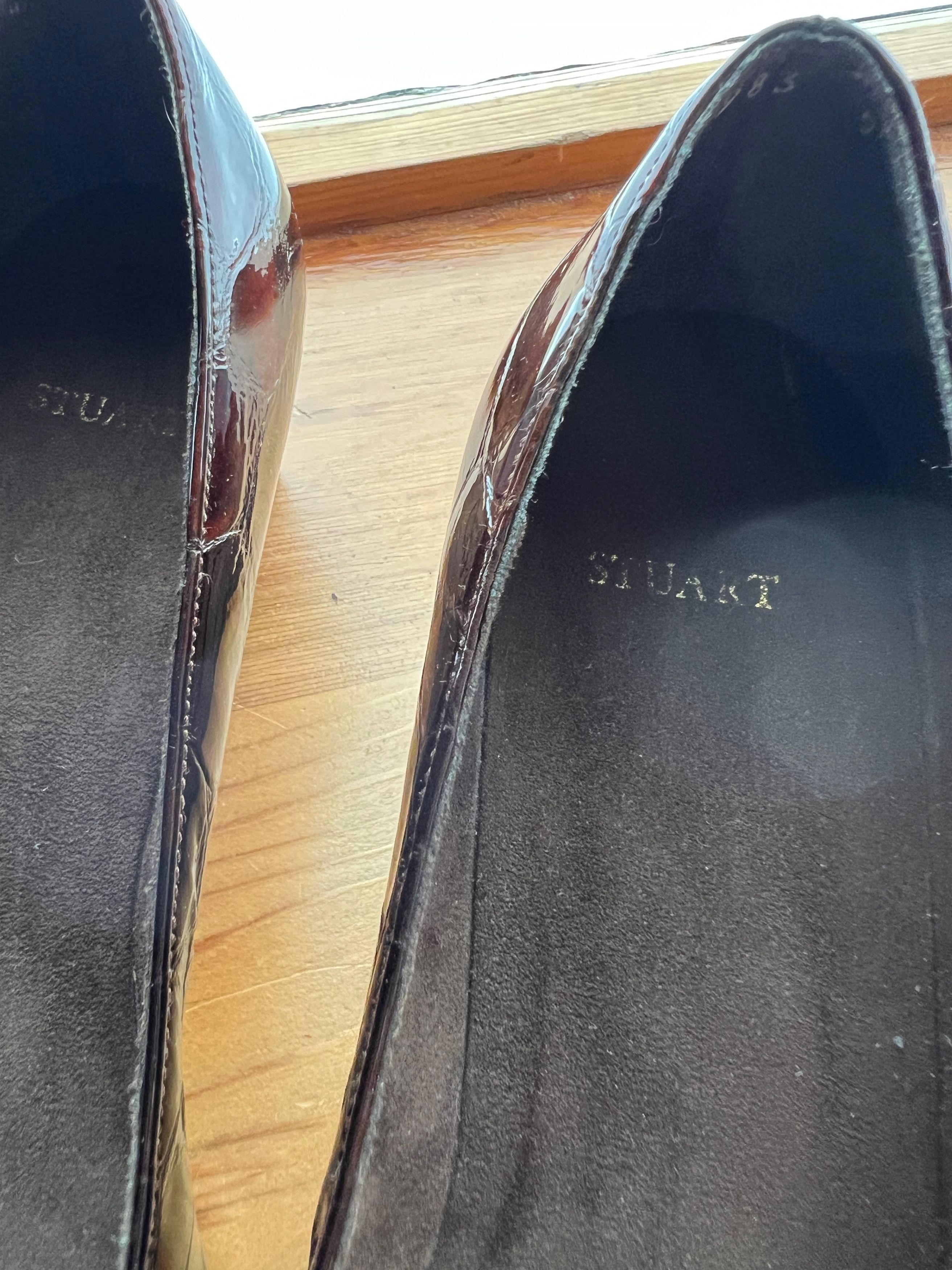 Stuart Weitzman Brown Alligator Stuart Weitzman Wedges Size US 9.5 / IT 39.5 - 5 Thumbnail