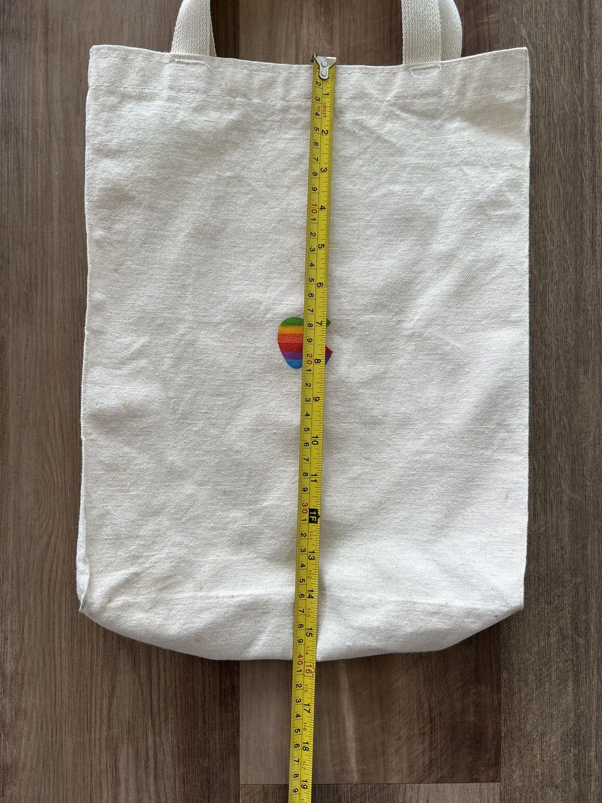 Apple × Vintage Vintage Rainbow Apple Logo Tote Bag Size ONE SIZE - 4 Thumbnail