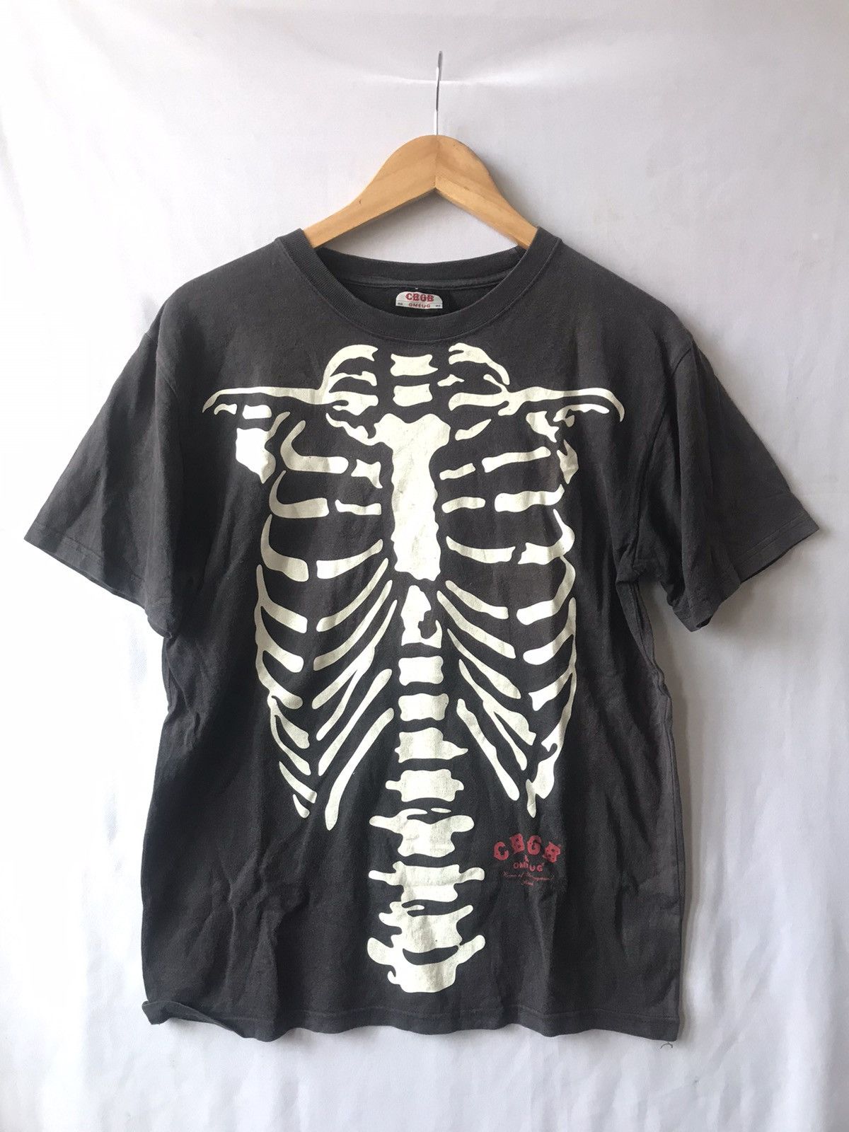 Band Tees CBGB & OMFUG - Home Of Underground Rock Rib Cage Skeleton Size US M / EU 48-50 / 2 - 1 Thumbnail