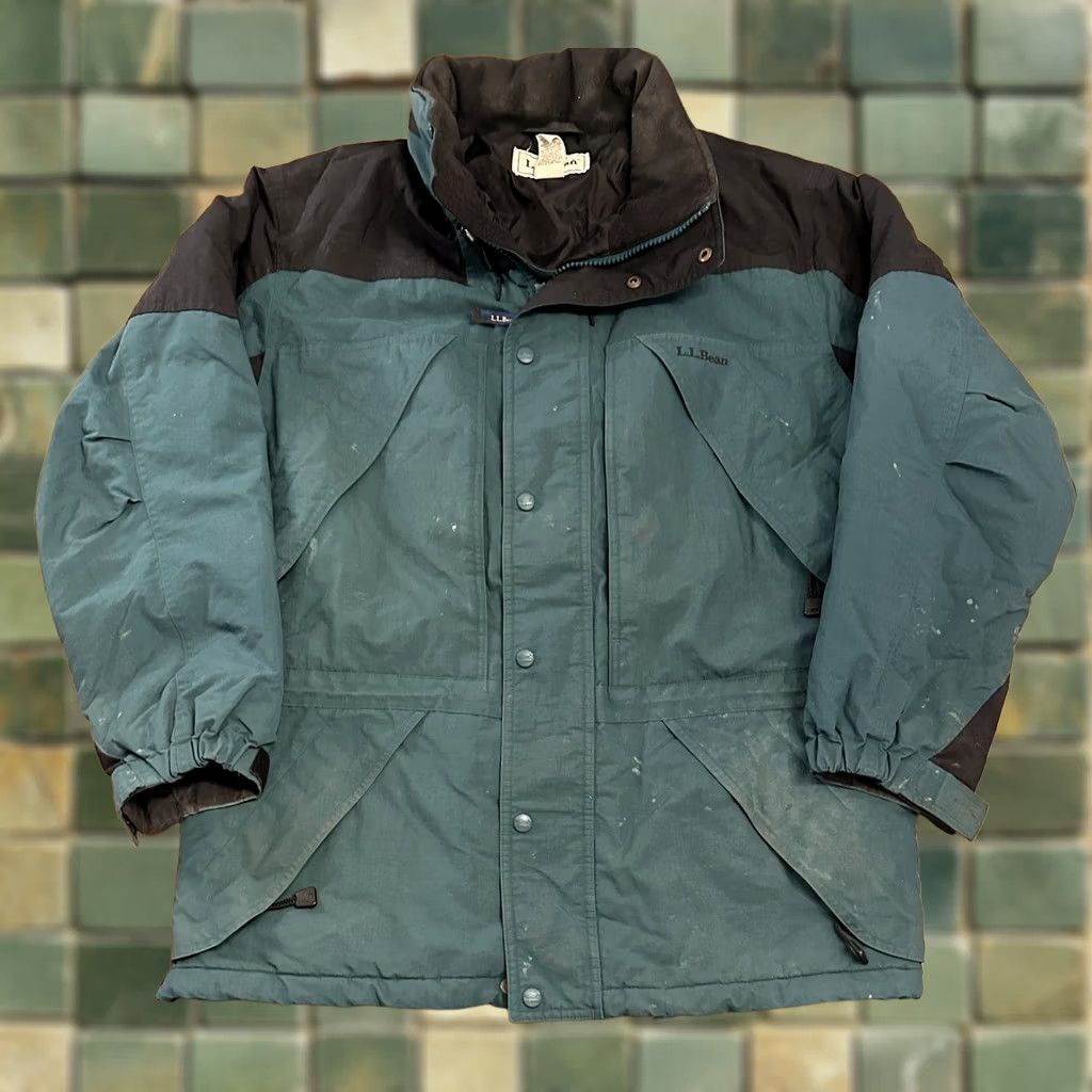 Vintage L.L. Bean Jacket Coat Men's Medium Green Full Zip Classic 90s Size US M / EU 48-50 / 2 - 1 Thumbnail