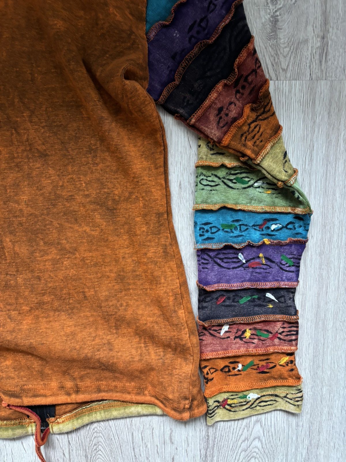 Other Ezhippie Nepal Cotton Patchwork Hoodie Festival Rainbow Size M / US 6-8 / IT 42-44 - 16 Thumbnail