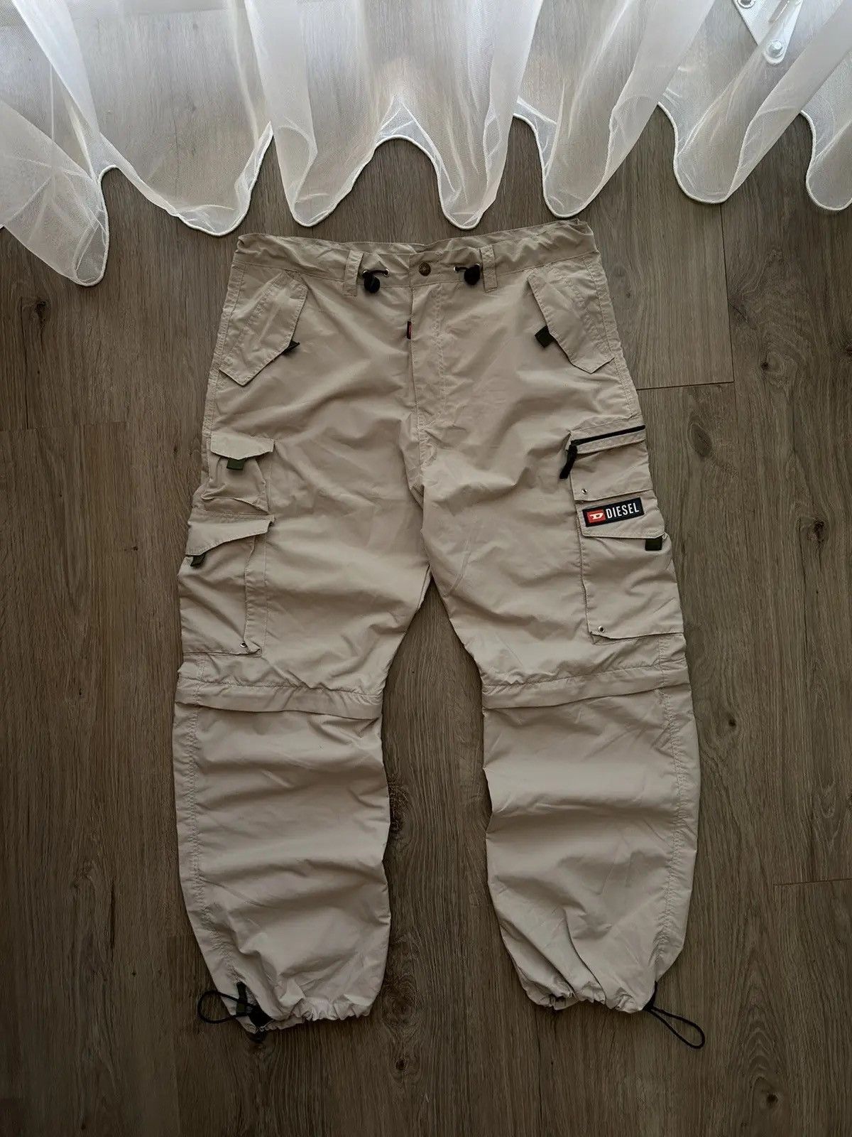 Diesel × Vintage Vintage Diesel Beige Cargo Transformers Pants Size US 32 / EU 48 - 14 Thumbnail