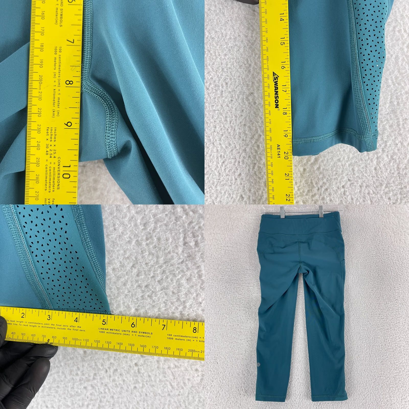 Lululemon Lululemon Ready to Race Crop Leggings Womens Size 6 Green Pull On Yoga Stretch Size 28" / US 6 / IT 42 - 8 Thumbnail
