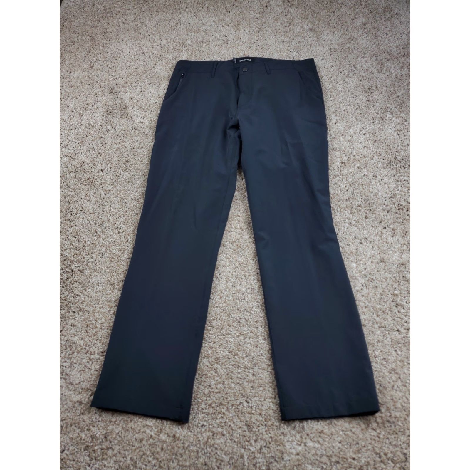 Vintage Betabrand Pants Mens 34X34 Black Chino Straight Leg Stretch Pockets Size US 34 / EU 50 - 2 Thumbnail