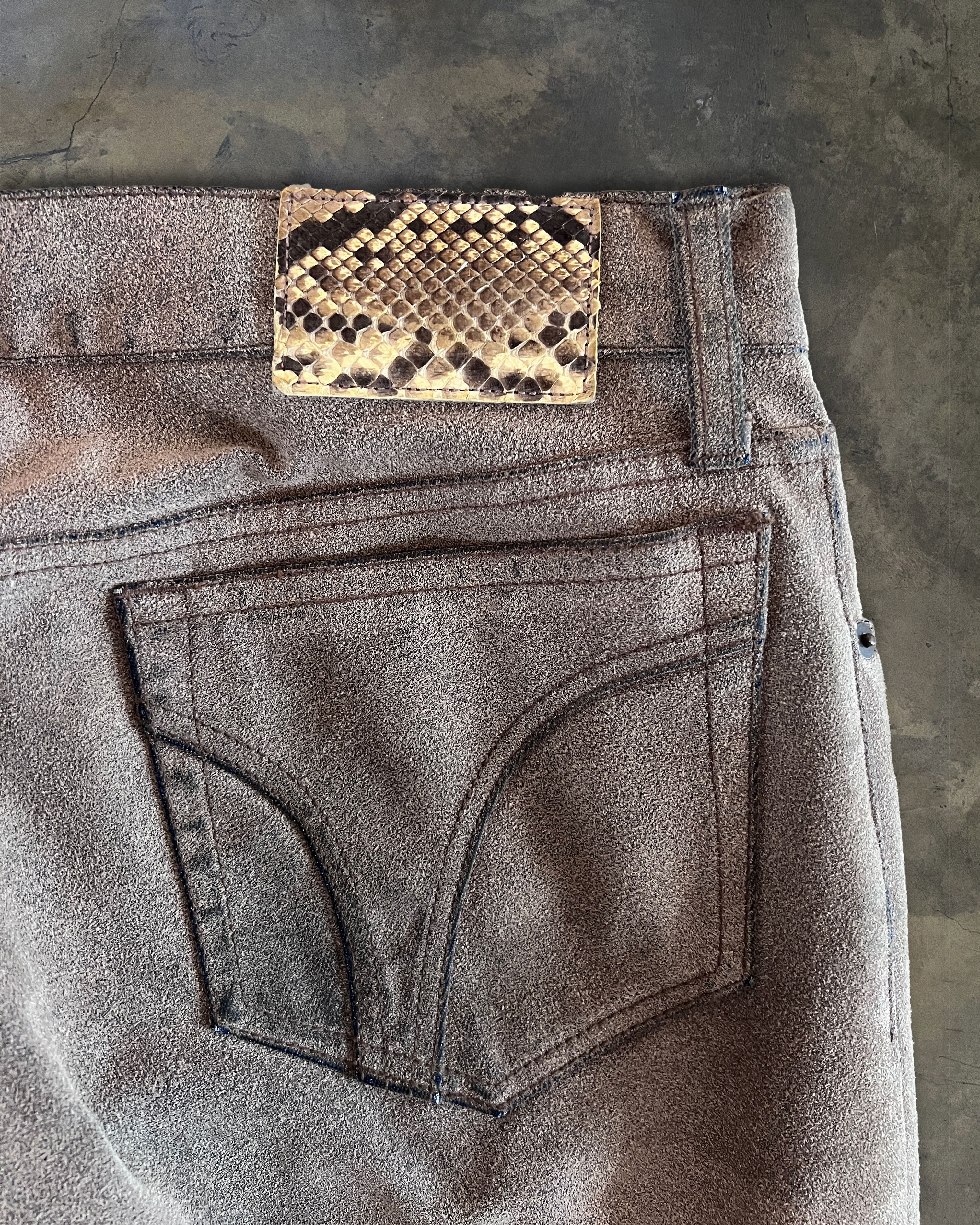 Patrick Cox PATRICK COX SUEDE TROUSERS Size US 30 / EU 46 - 6 Thumbnail
