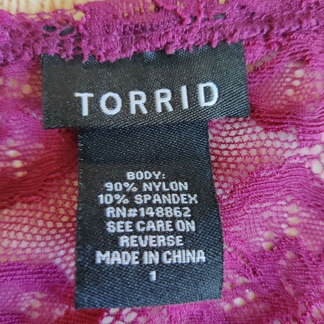 Torrid Torrid purple sheer lace scoop tunic tank sz 1 Size XL / US 12-14 / IT 48-50 - 9 Thumbnail