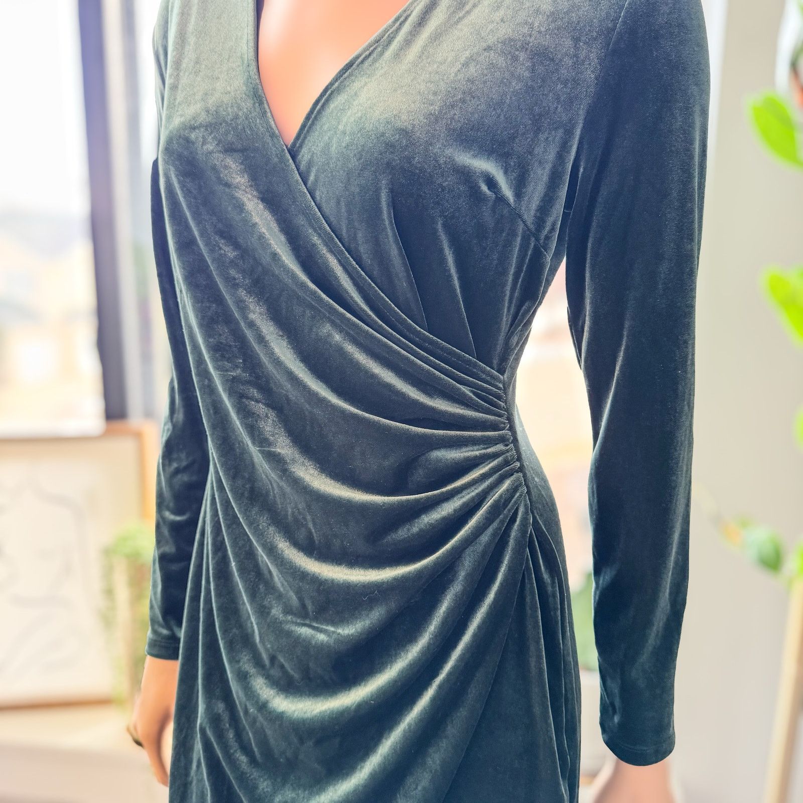 Banana Republic Banana Republic, Velvet Dress w/ High/Low Hem, Size: Small Size S / US 4 / IT 40 - 3 Thumbnail