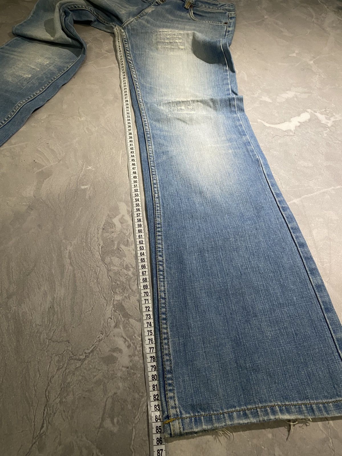 Japanese Brand Archive Style Slim Denim Washed Fade Rare Look Size US 33 - 12 Thumbnail