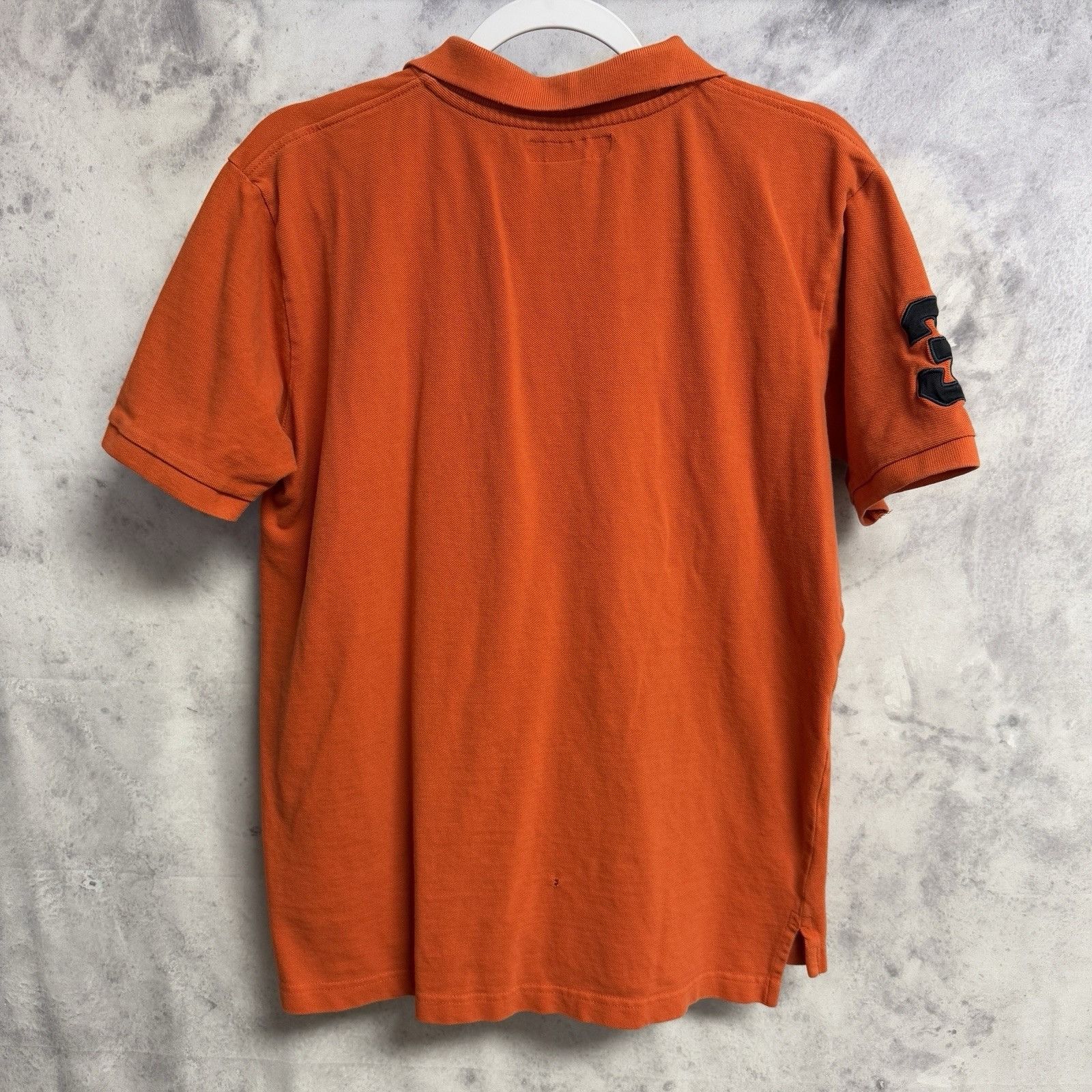 U.S. Polo Assn. US Polo Assn Collared Short Mens M 21.5x25 Orange Big Horse Size US M / EU 48-50 / 2 - 2 Thumbnail