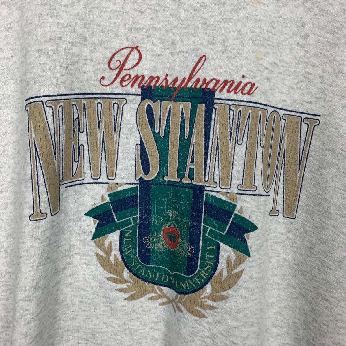 Japanese Brand NEW STANTON UNIVERSITY Crewneck Sweatshirt #2844-C128 Size US L / EU 52-54 / 3 - 10 Thumbnail