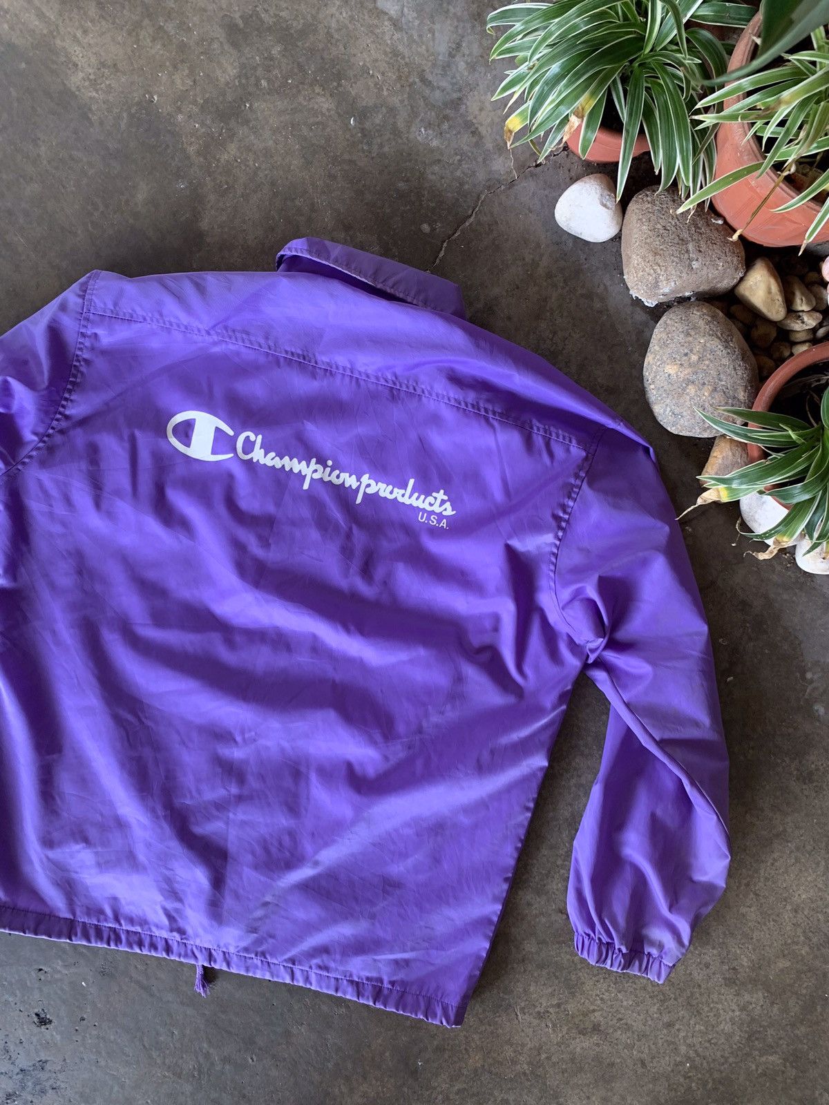 Champion × Vintage VINTAGE Champion Product USA Windbreaker on Purple 🔥 Size US L / EU 52-54 / 3 - 4 Thumbnail