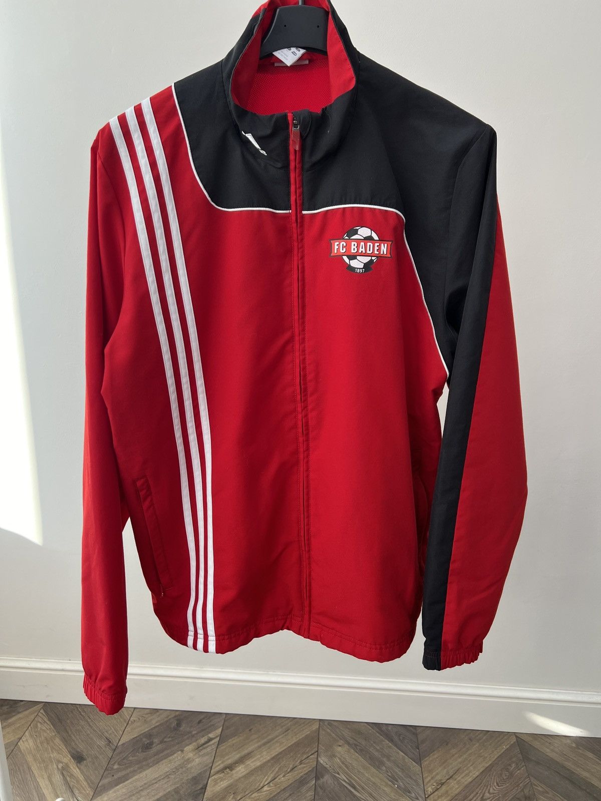 Adidas Vintage Adidas FC Baden Training Jacket Size US L / EU 52-54 / 3 - 3 Thumbnail